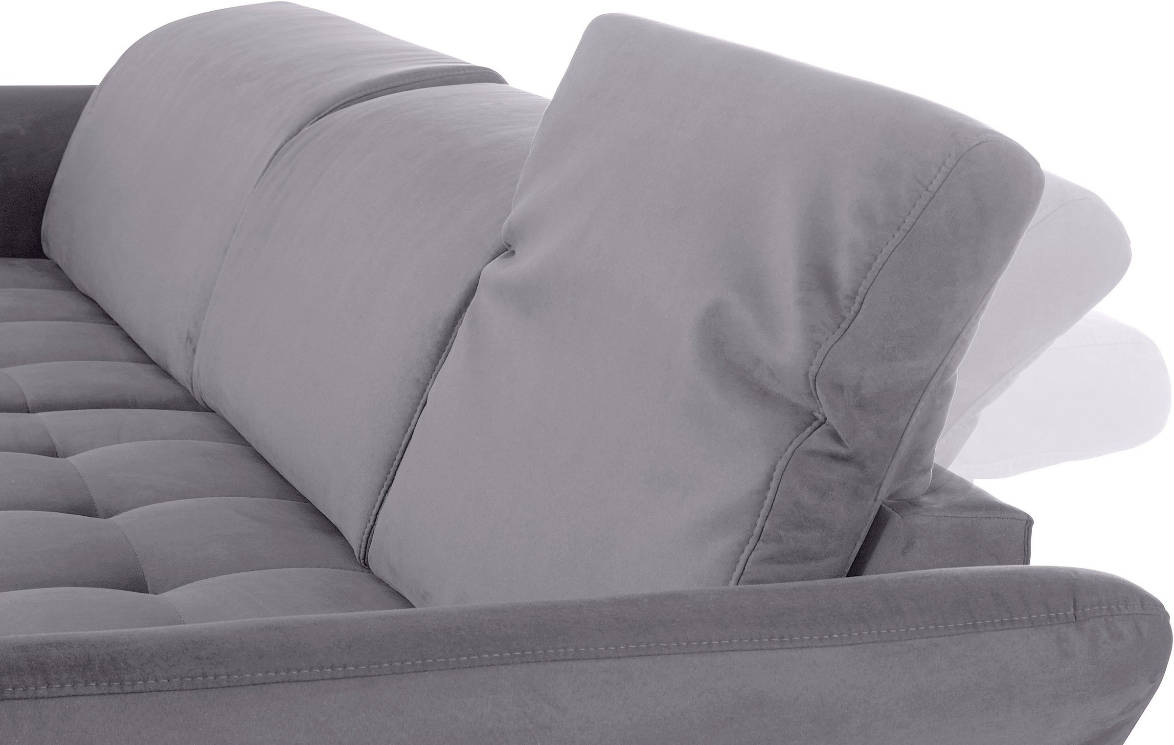 INOSIGN Ecksofa »Fresh L-Form«, Federkern, wahlweise Kopfteilverstellung und motorischer Vorziehsitz