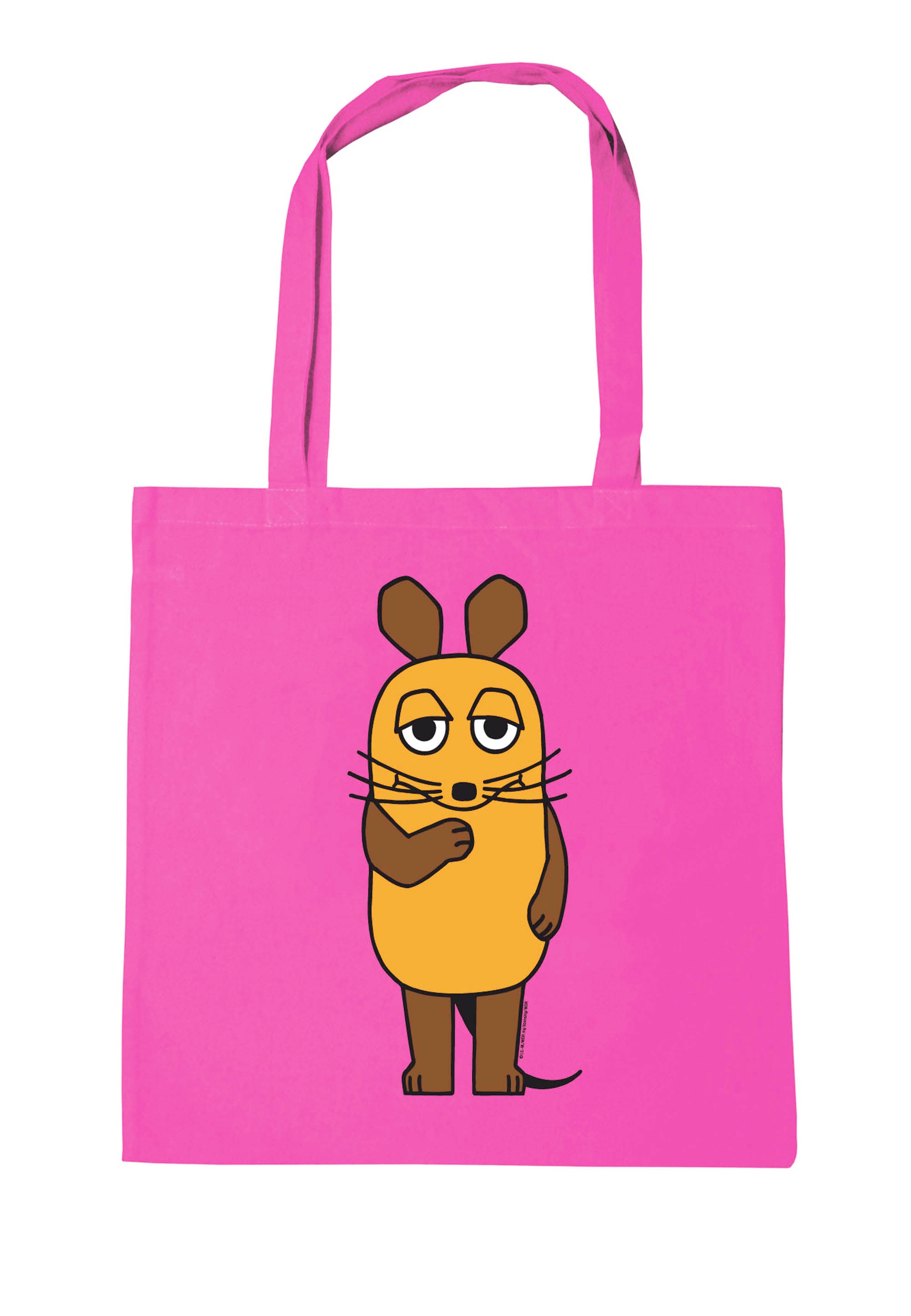 LOGOSHIRT Henkeltasche »Baumwolltasche Die Sendung mit der Maus«, mit Sendung mit der Maus-Logo