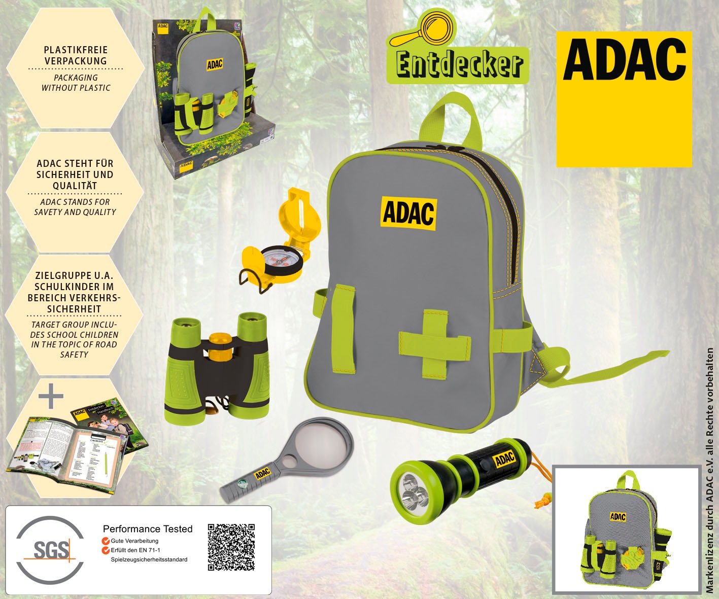 Thumbnail - Happy People Kinderrucksack "ADAC Entdecker-Rucksack"