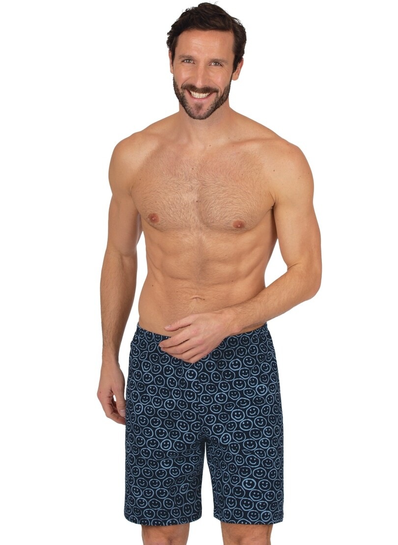 Trigema Bermudas "TRIGEMA Bermuda Shorts mit freundlichem Smiley-Motiv" günstig online kaufen