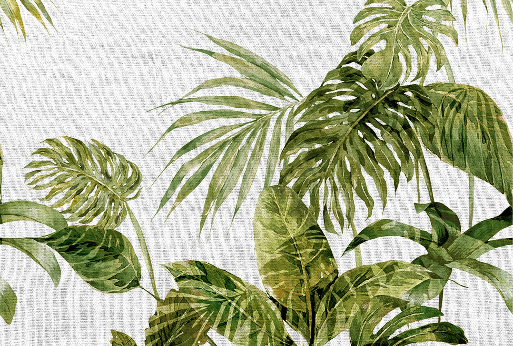 Architects Paper Fototapete "Atelier 47 Tropical Leaves Artwork 1", botanisch, Vlies, Wand, Schräge, Decke