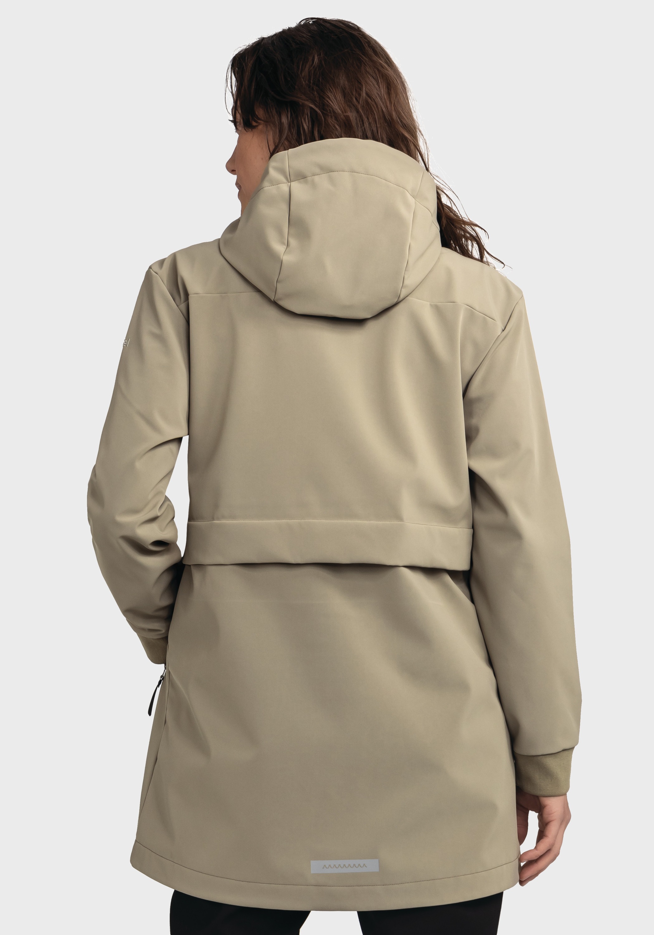 Outdoorjacke SCHÖFFEL "Urban Softshell Jk Style Suavio WMS", Damen, Gr. 40, braun (4725, braun), Oberstoff: Aussenseite: 100% Polyester, Innenseite: 100% Polyester; (Membran: Thermoplastisches Polyurethan);, relaxed fit, hoch geschlossener Ausschnitt, Jac 3