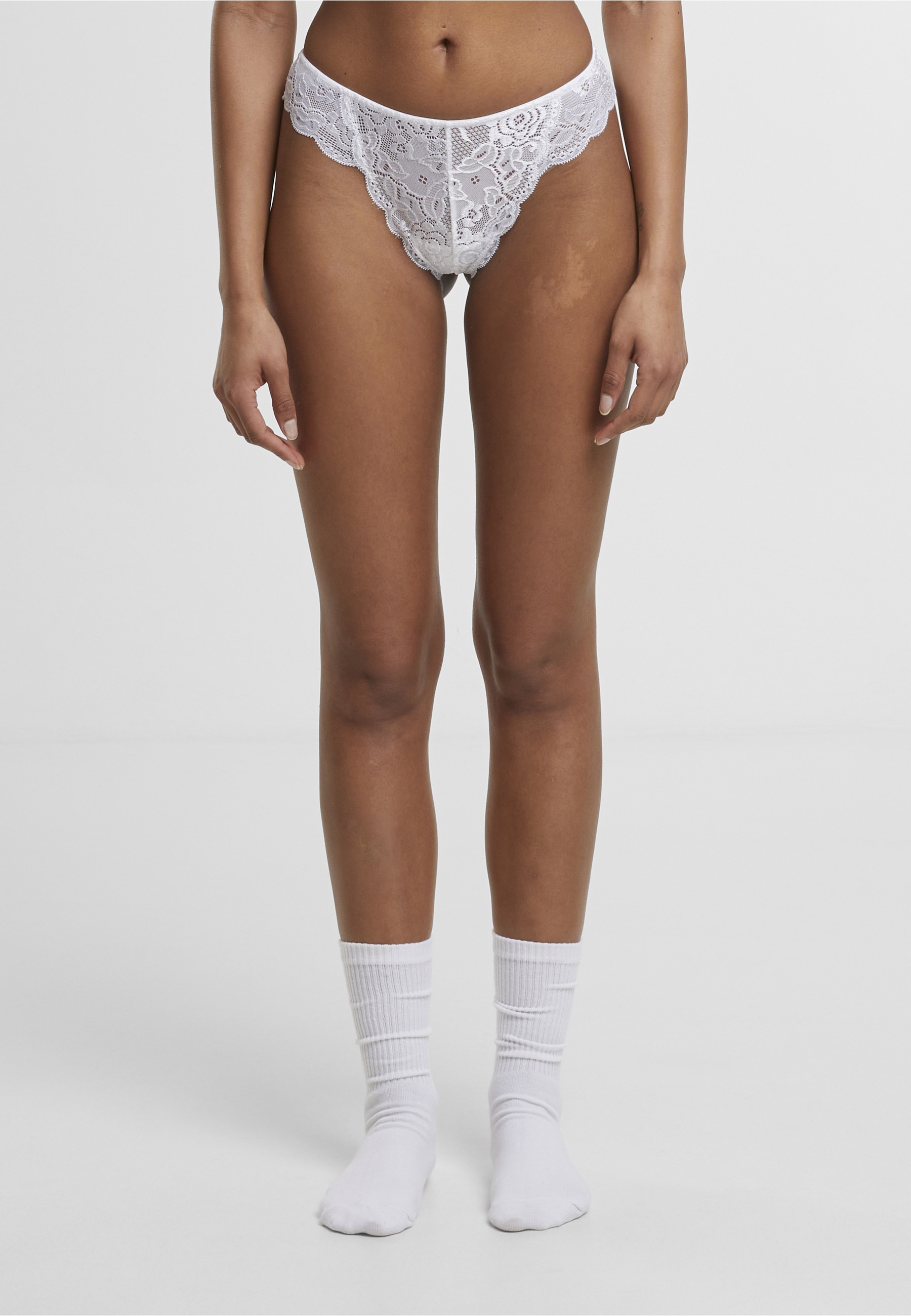 URBAN CLASSICS Panty »Urban Classics Ladies Allover Lace Tanga 2-Pack«