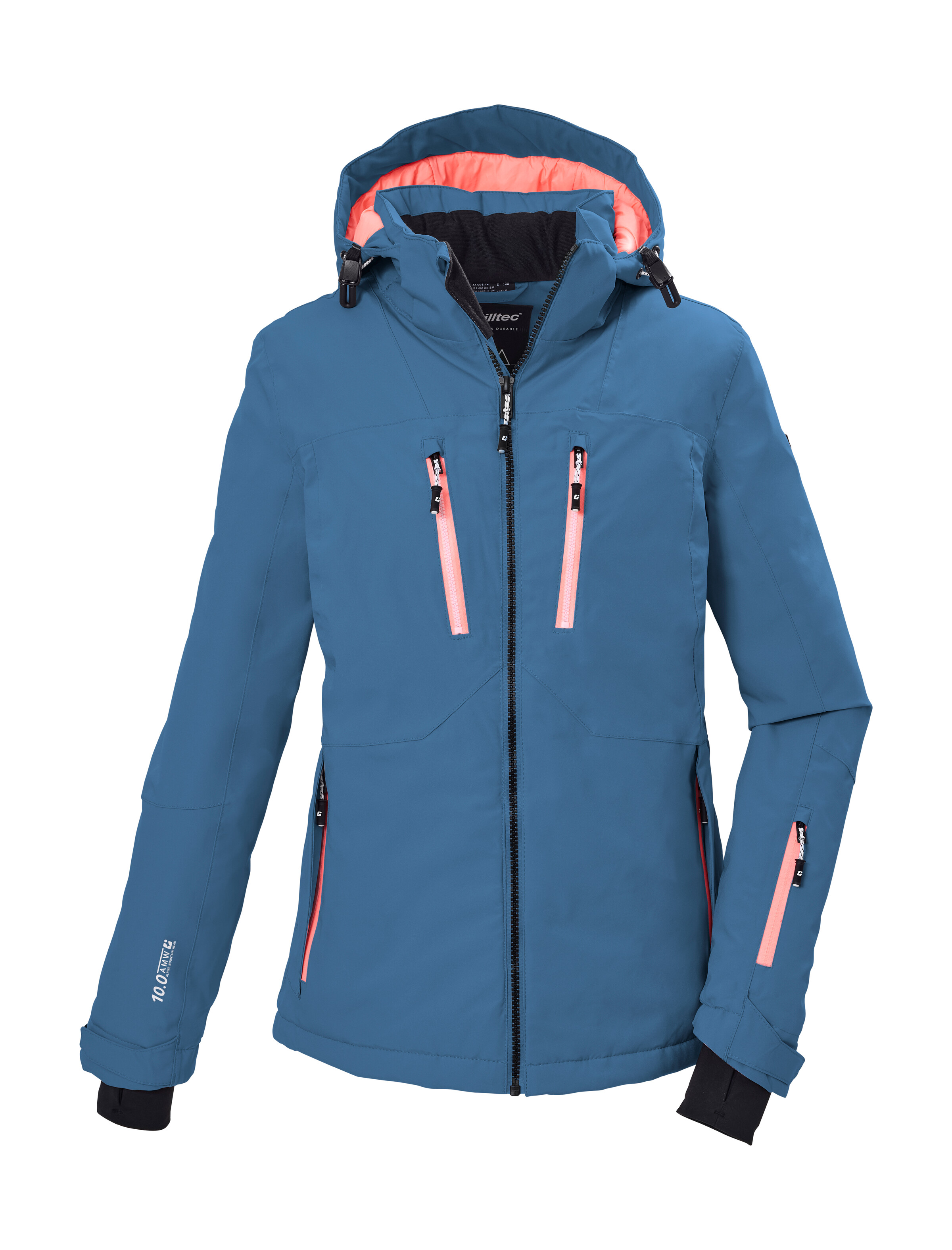 Killtec Skijacke "KSW 282 WMN SKI JCKT" Wasserdichte, atmungsaktive Winterjacke mit verstellbaren Details