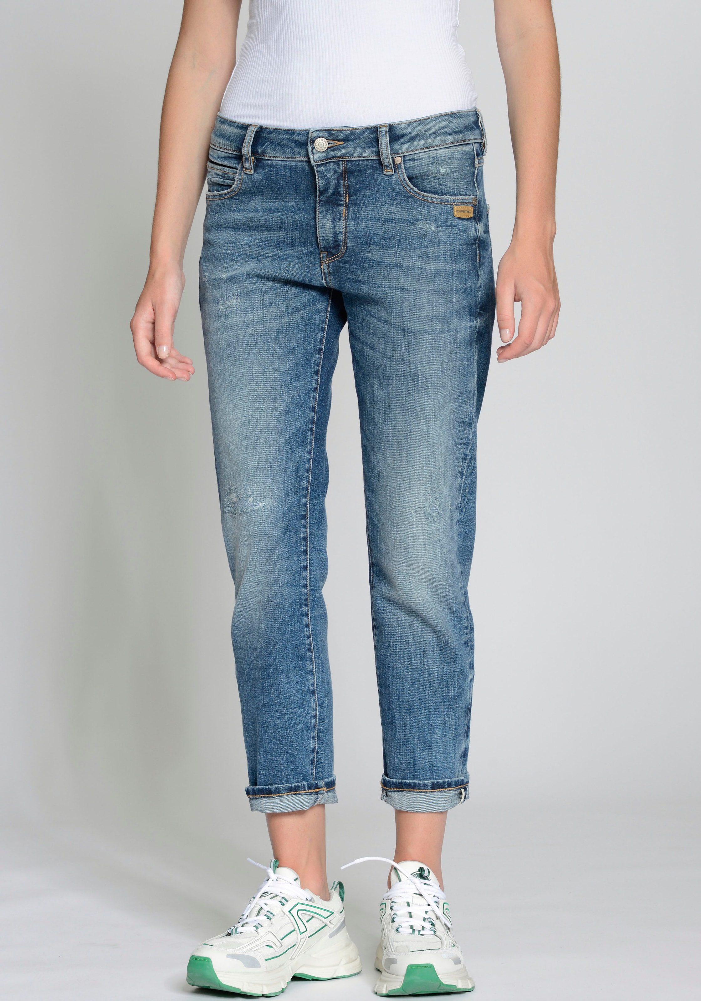 GANG Boyfriend-Jeans »94NADIA«, 5-Pocket Style mit Reißverschluss und Knopf