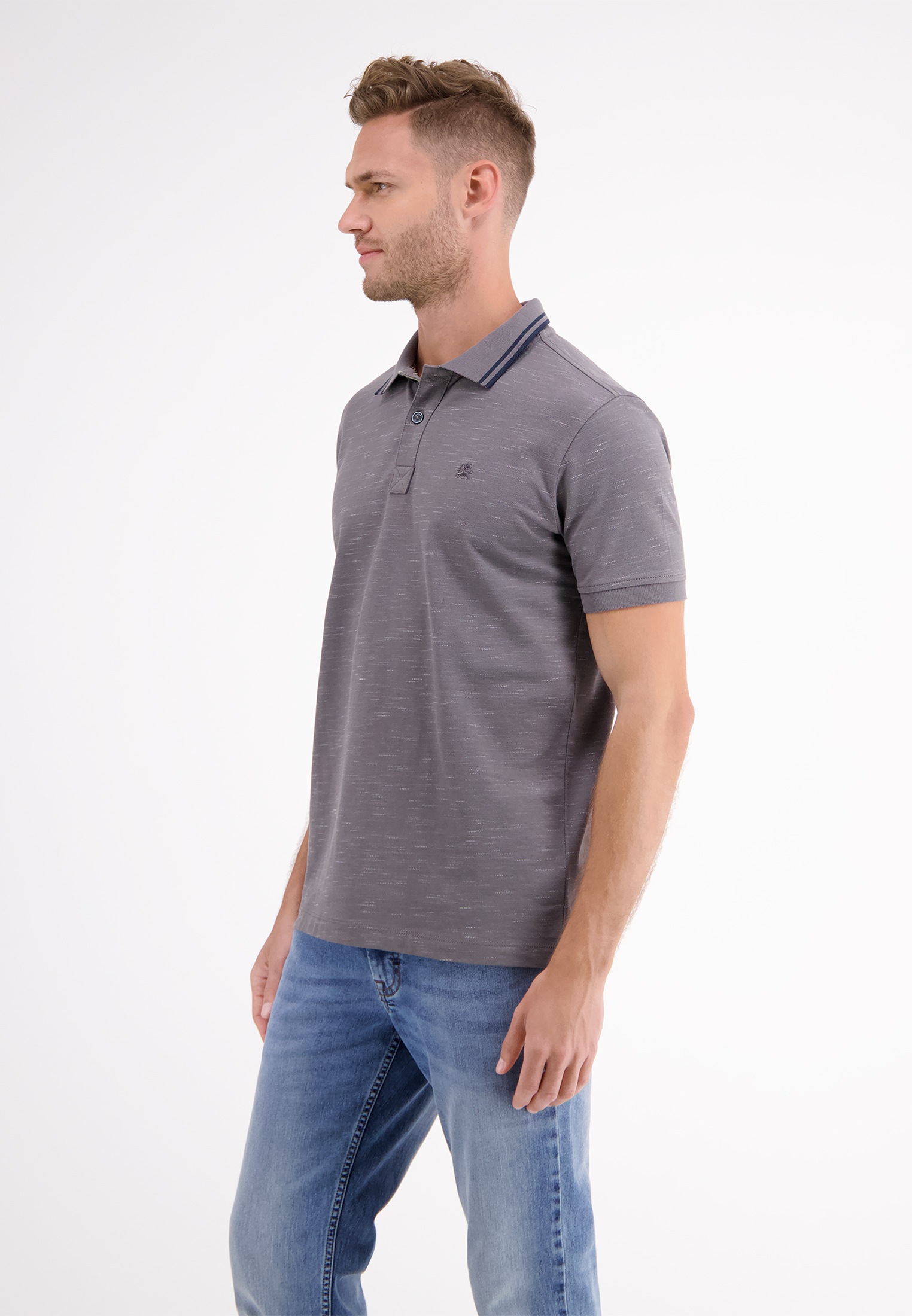 LERROS Poloshirt »LERROS Poloshirt in Two-Tone-Piqué«