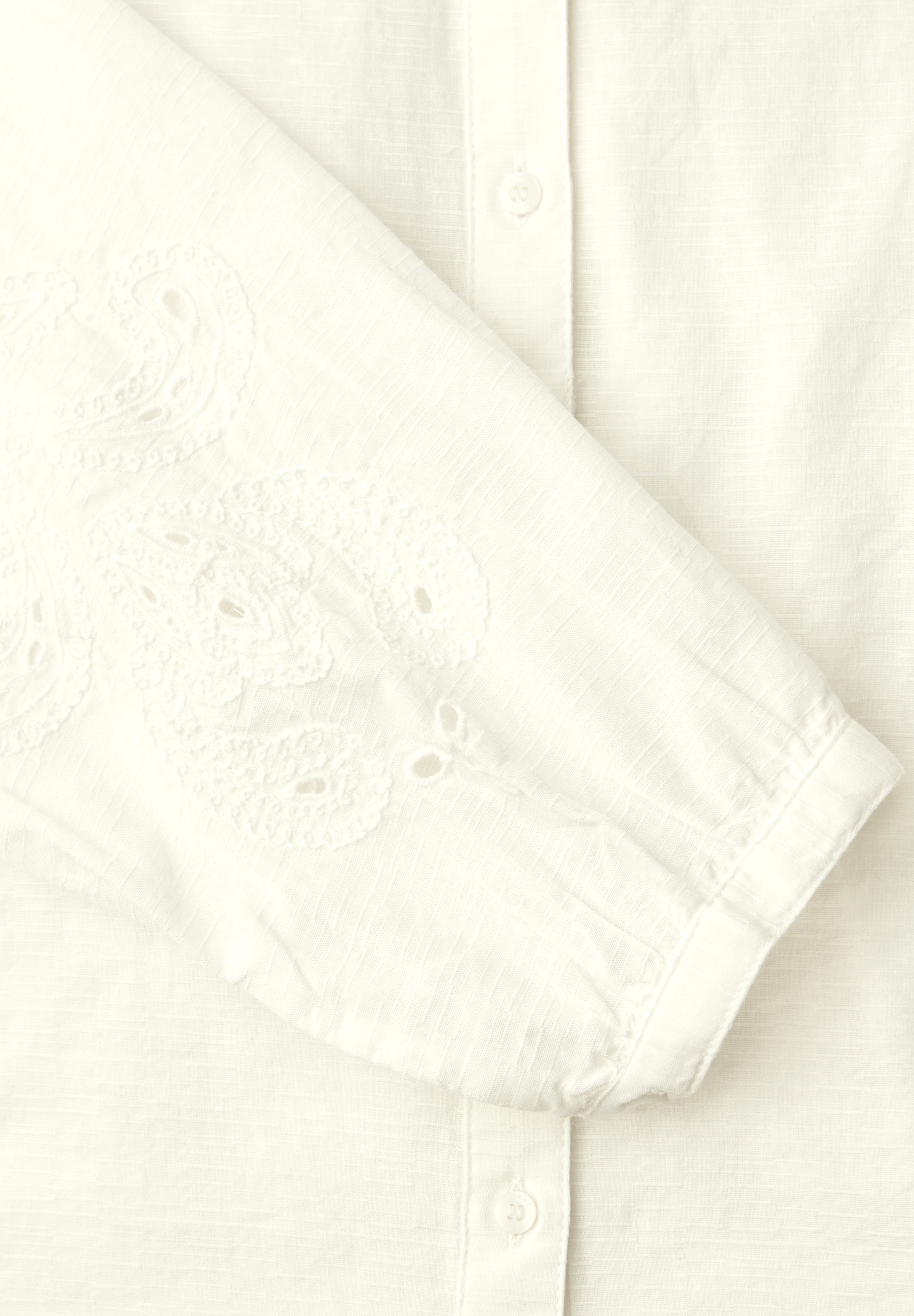 STREET ONE Langarmbluse aus reiner Baumwolle