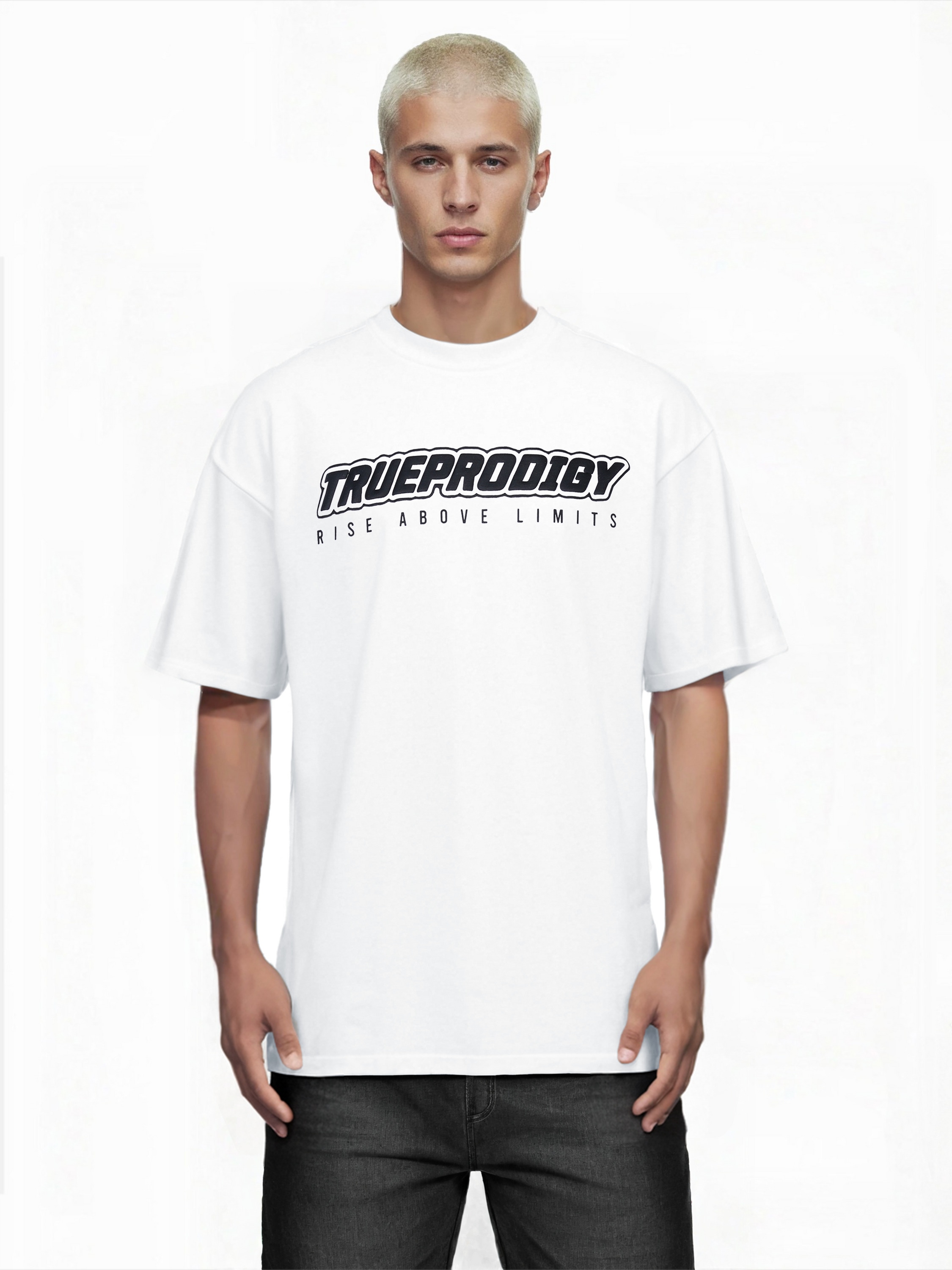 trueprodigy Oversize-Shirt "Toni Logo Print Oversized Rundhals"