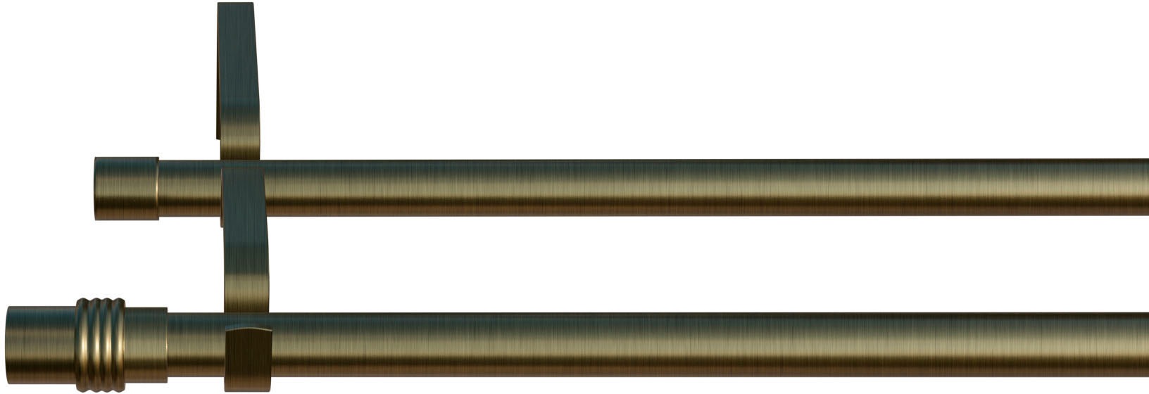 Thumbnail - indeko Gardinenstange "Zylinder" Ø 16 mm 2 läufig-läufig Wunschmaßlänge