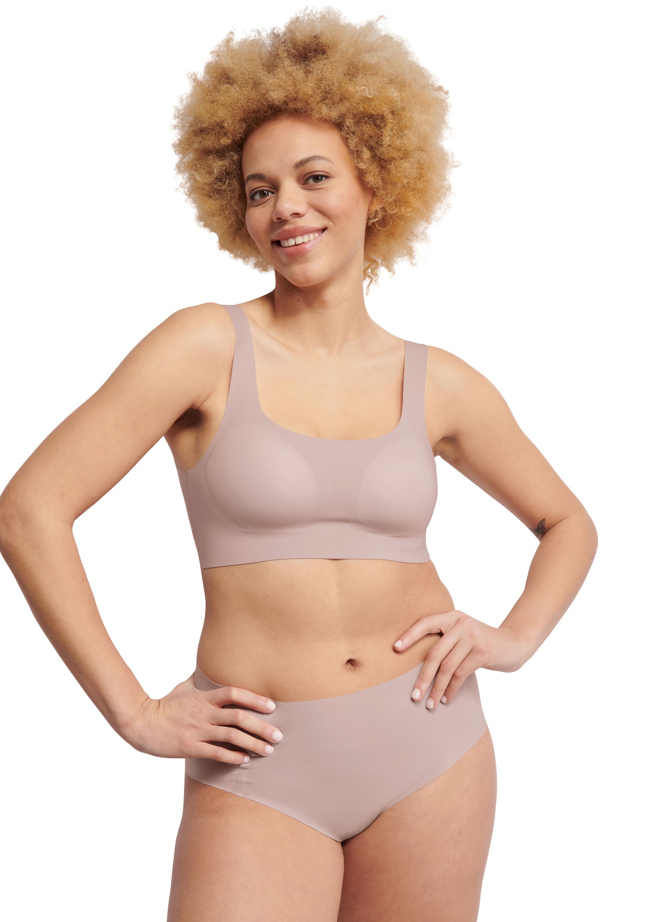 sloggi Bustier "Zero Feel 2.0", nahtlos und unsichtbar, herausnehmbare Pads günstig online kaufen