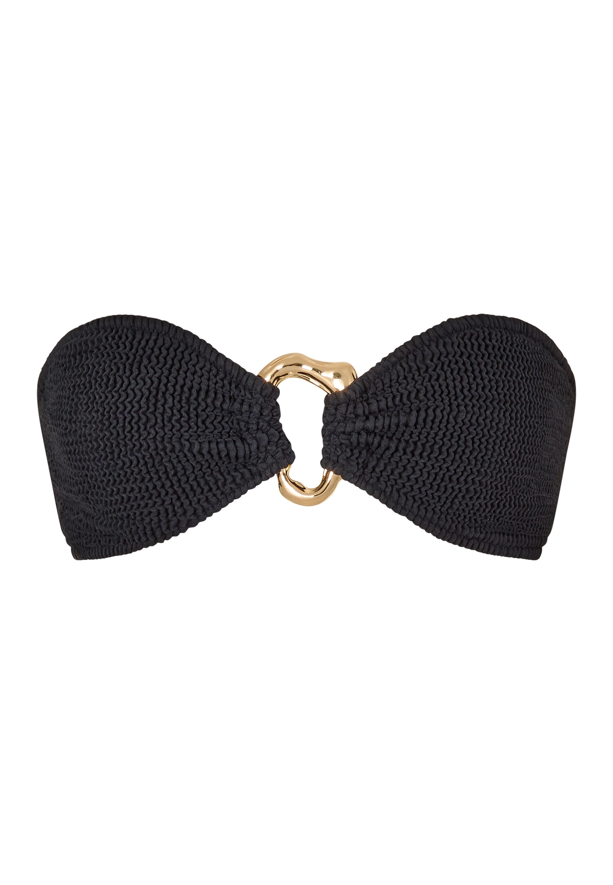 Moda Minx Balconette-Bikini »SCRUNCH Irregular Hoop Fixed Bandeau Top«, (1 St.), mit edlem Schmuckelement