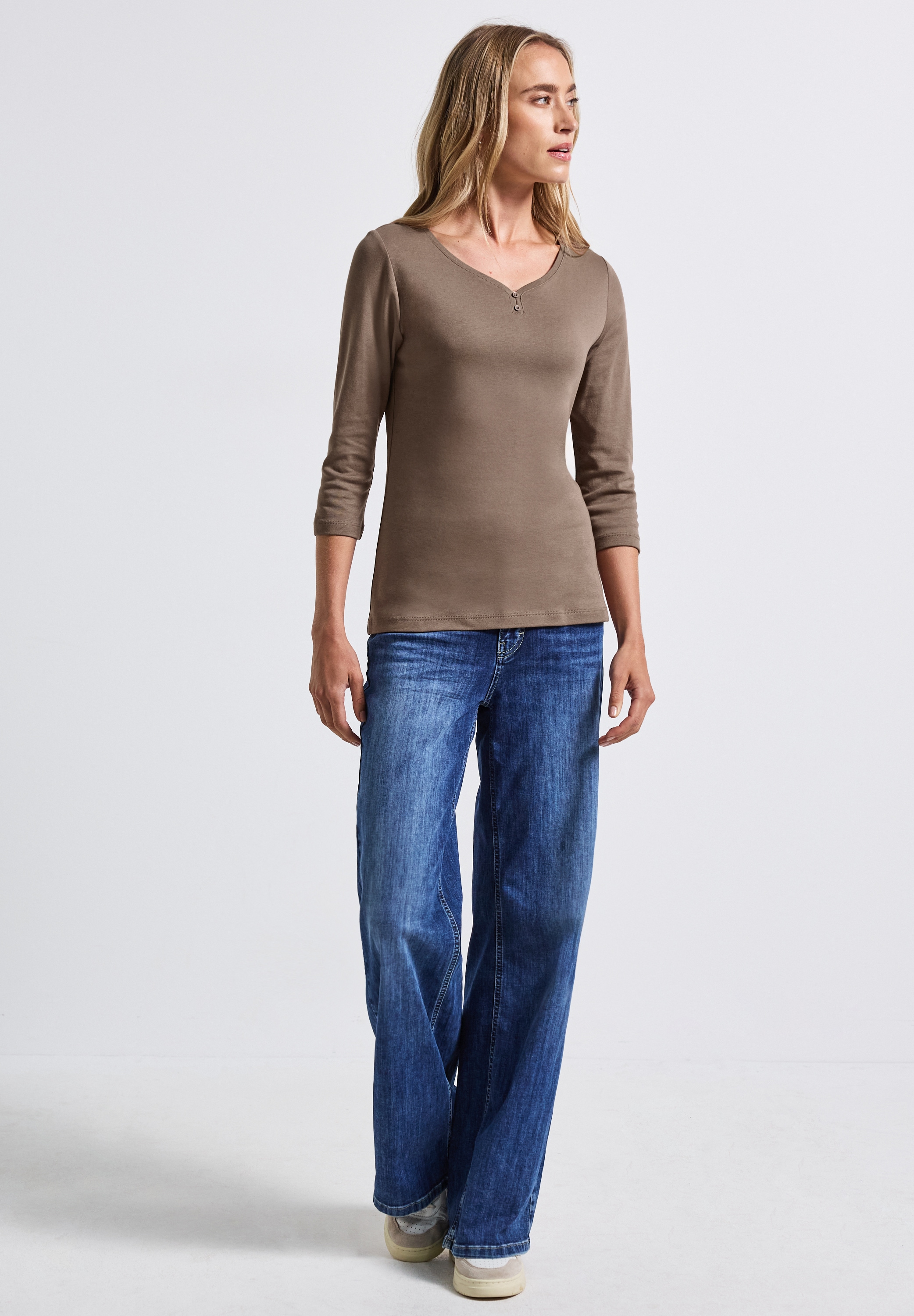 STREET ONE 3/4-Arm-Shirt, mit 3/4 Ärmeln