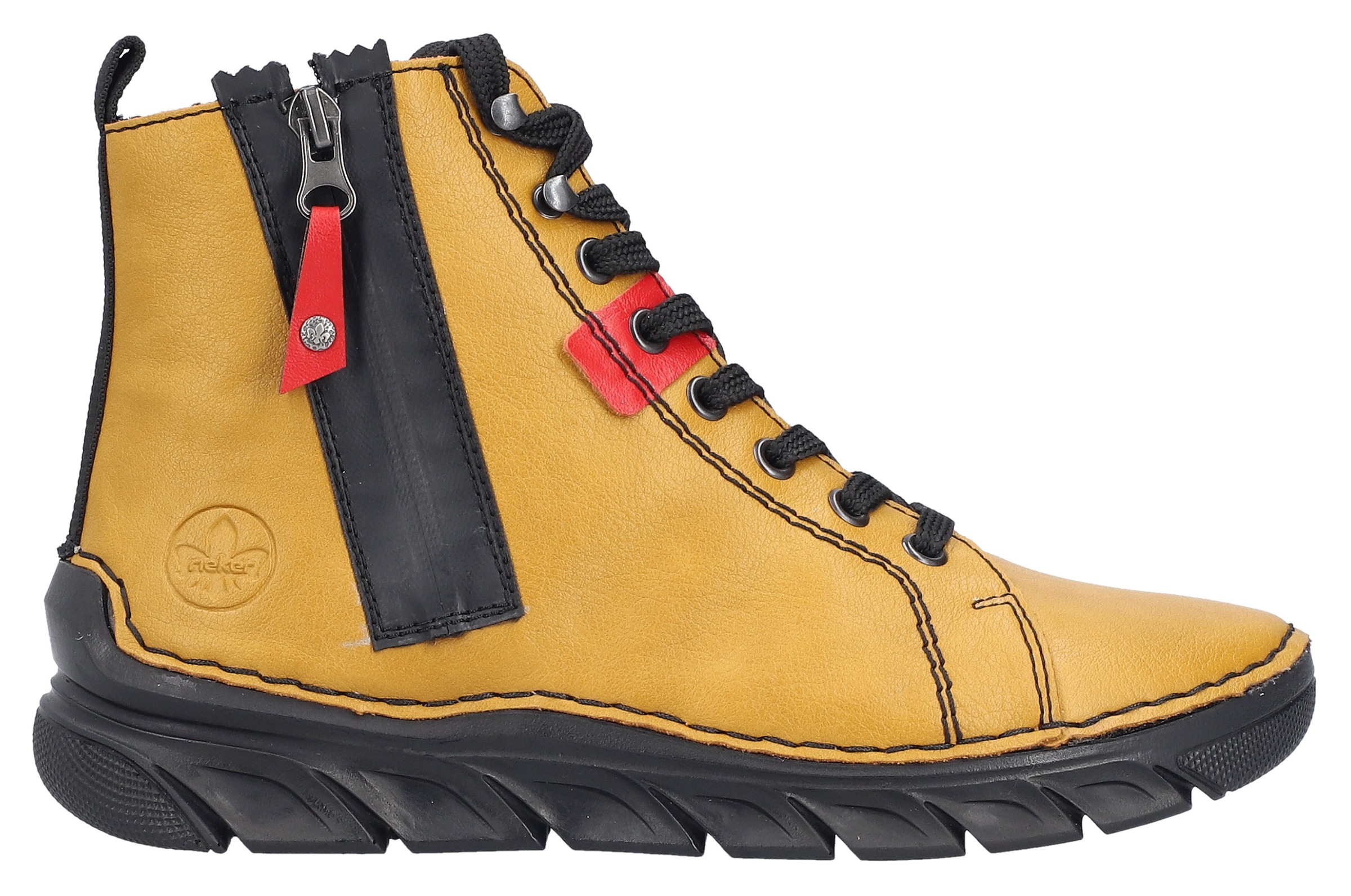 Rieker Winterboots, Schnürstiefelette, Schnürboots, Warmfutter, mit Anziehlasche