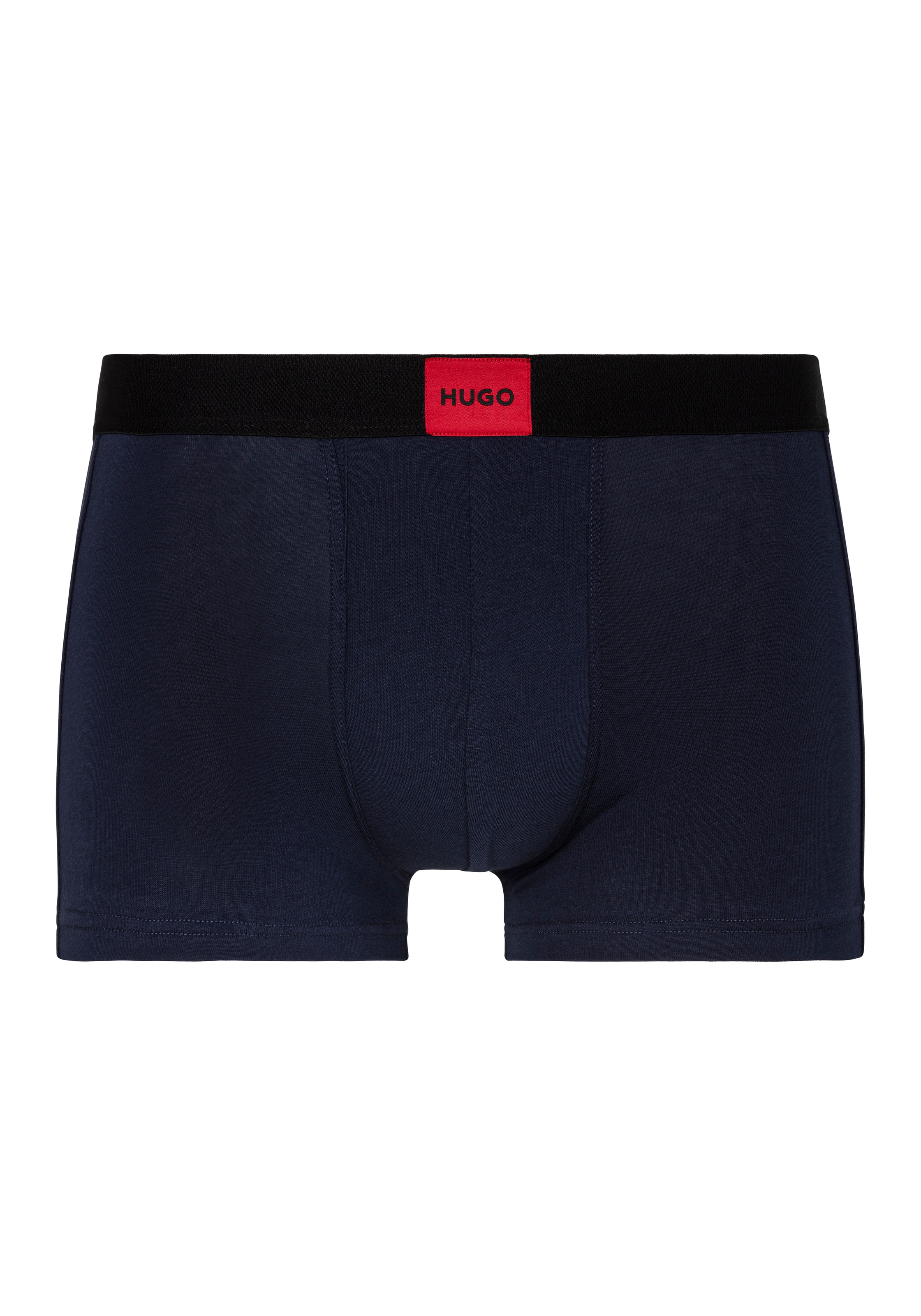 HUGO Underwear Trunk, (Set, 3 St.), mit kontrastfarbenen Logobadge
