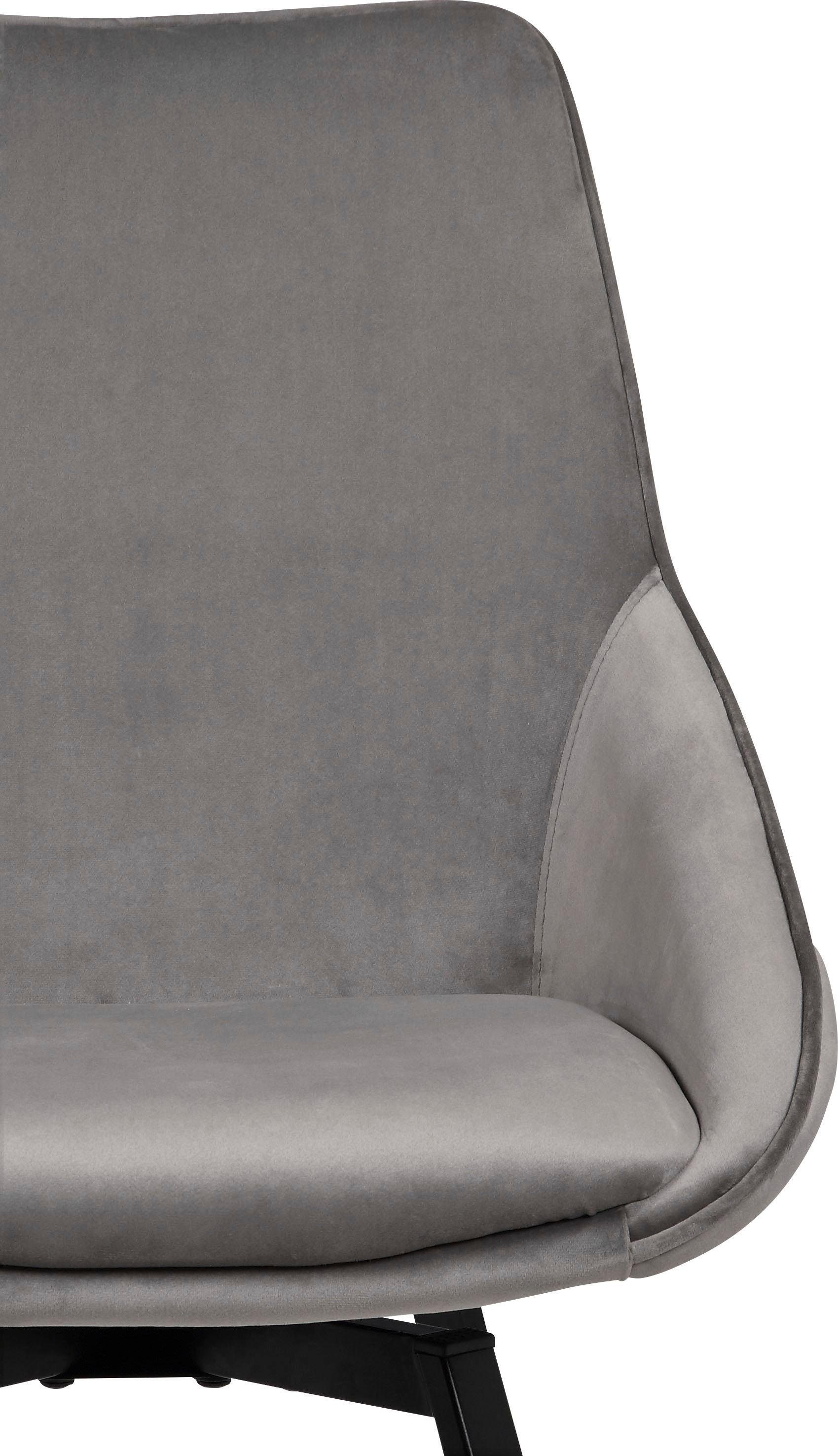 INOSIGN Esszimmerstuhl »Merisa«, (Set), Luxus-Microfaser, 2er-Set mit gepolstertem Sitz und Rückenlehne, Drehstuhl