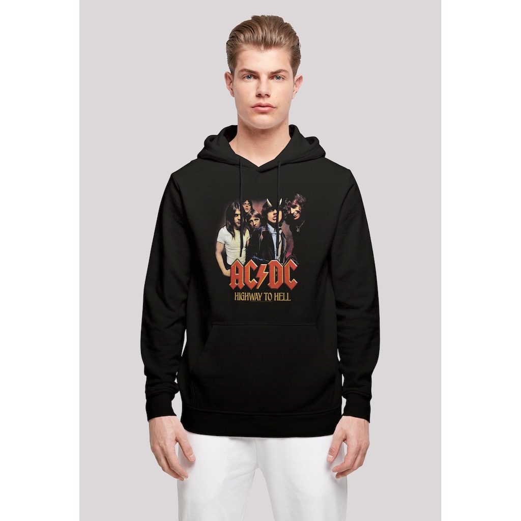 F4NT4STIC Kapuzenpullover »ACDC Rock Band Music Highway To Hell Group«