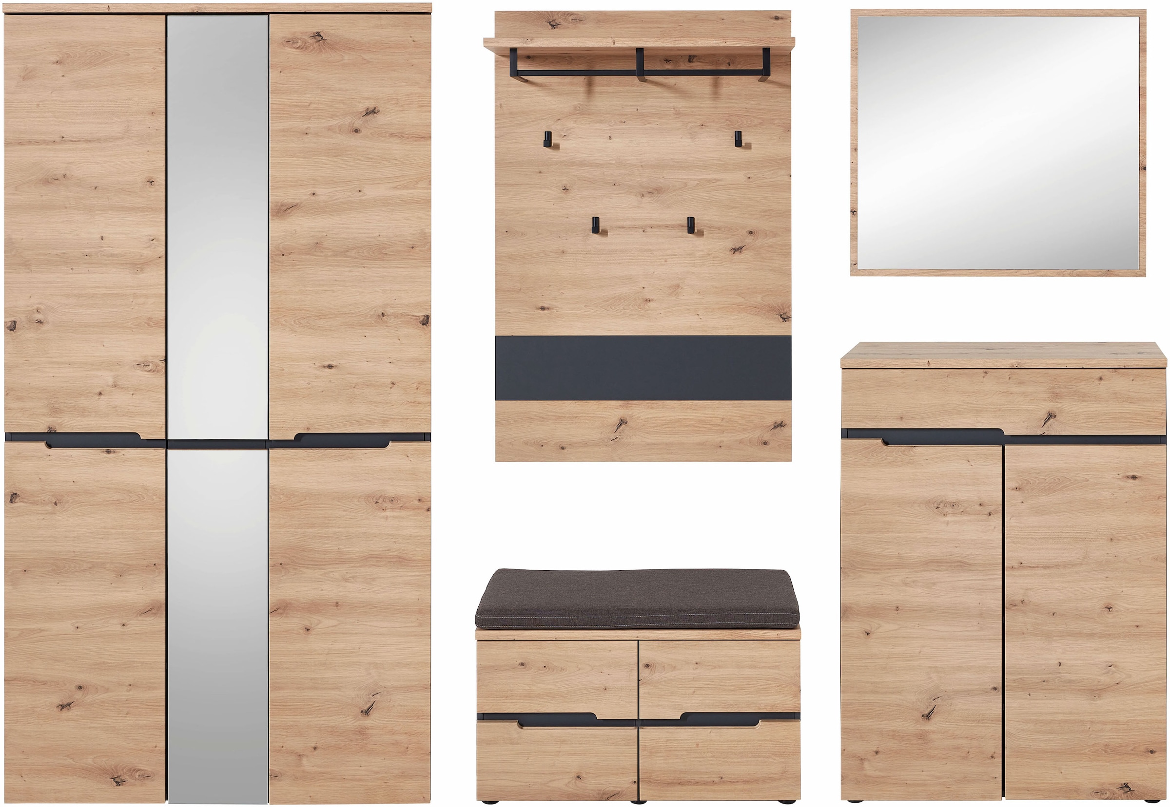 Innostyle Garderoben-Set "MEMPHIS" Komplett-Set, 5 Stk. tlg. günstig online kaufen