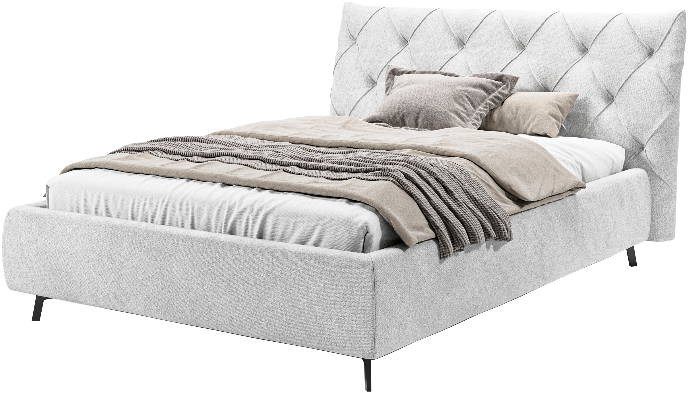 Home affaire "Elloree, in 4 Breiten bis 200cm, auch in Leder" Kopfteilhöhe 105 cm, belastbar bis 280 kg, auch in Überlänge 220cm
