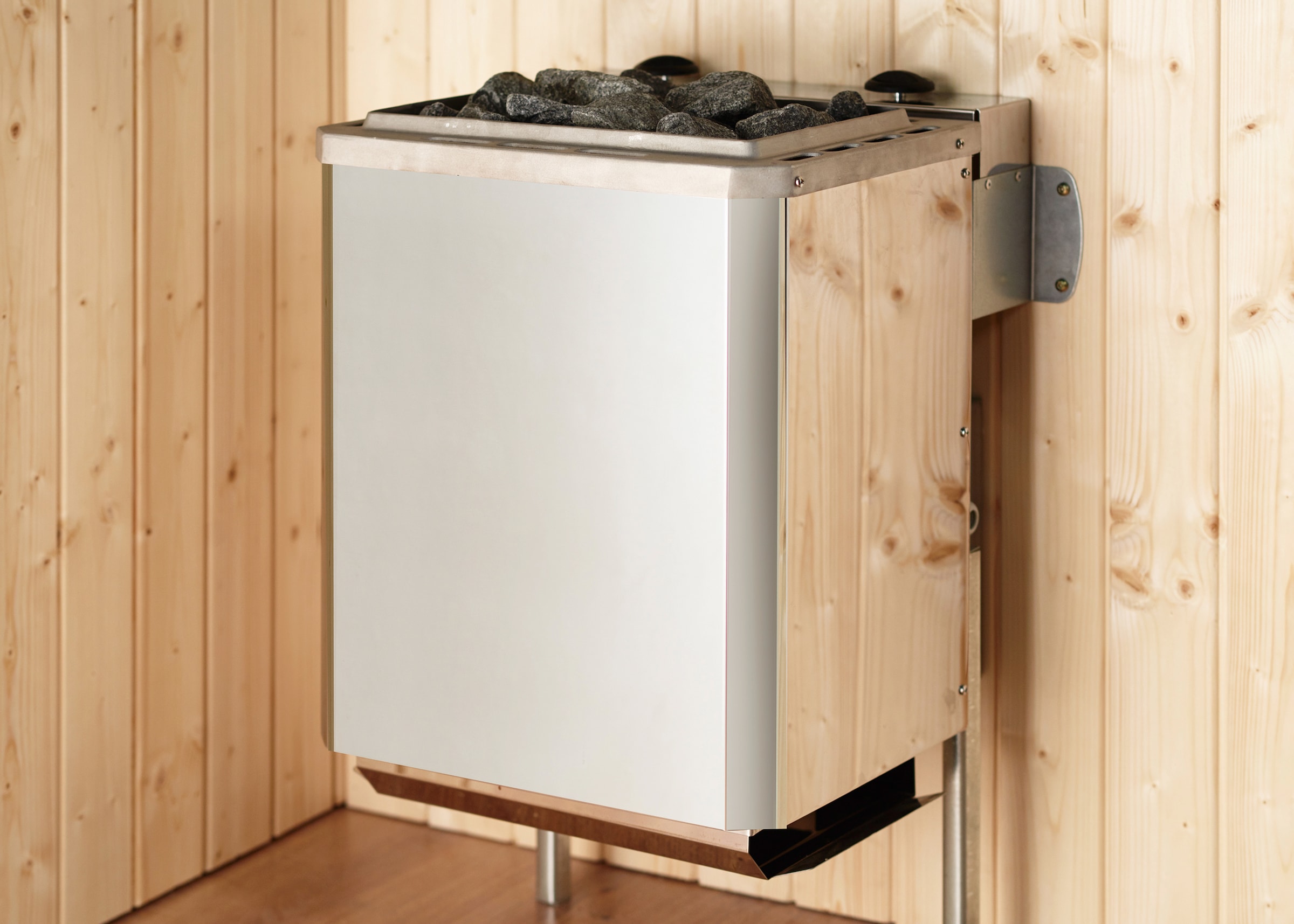 weka Sauna »L_ars Trend Eck 2«, 9 kW Ofen mit int. Steuerung