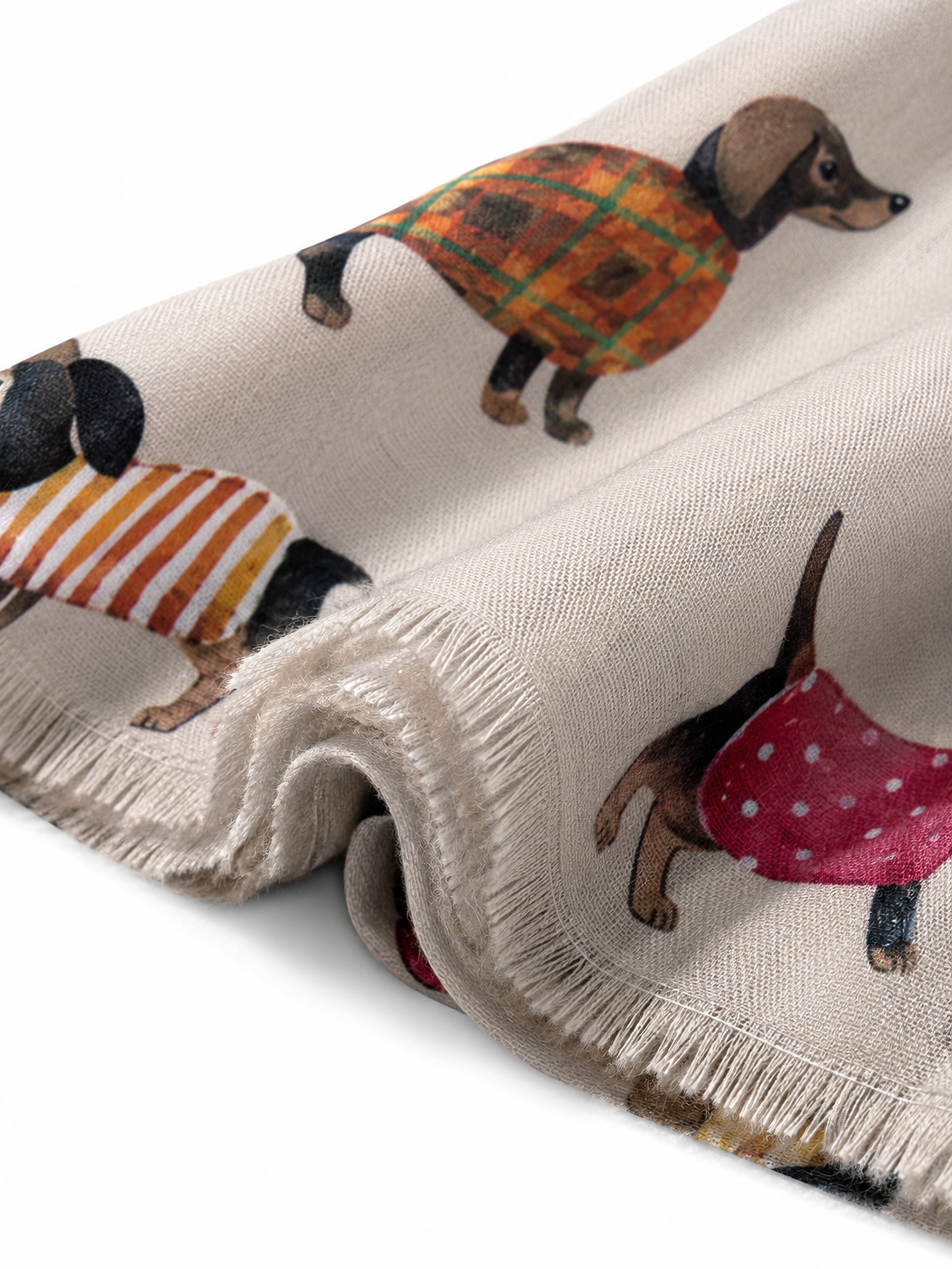 COLLEZIONE ALESSANDRO Modeschal »Bodo« 1 Stk. warmer Winterschal mit Dackel-Print