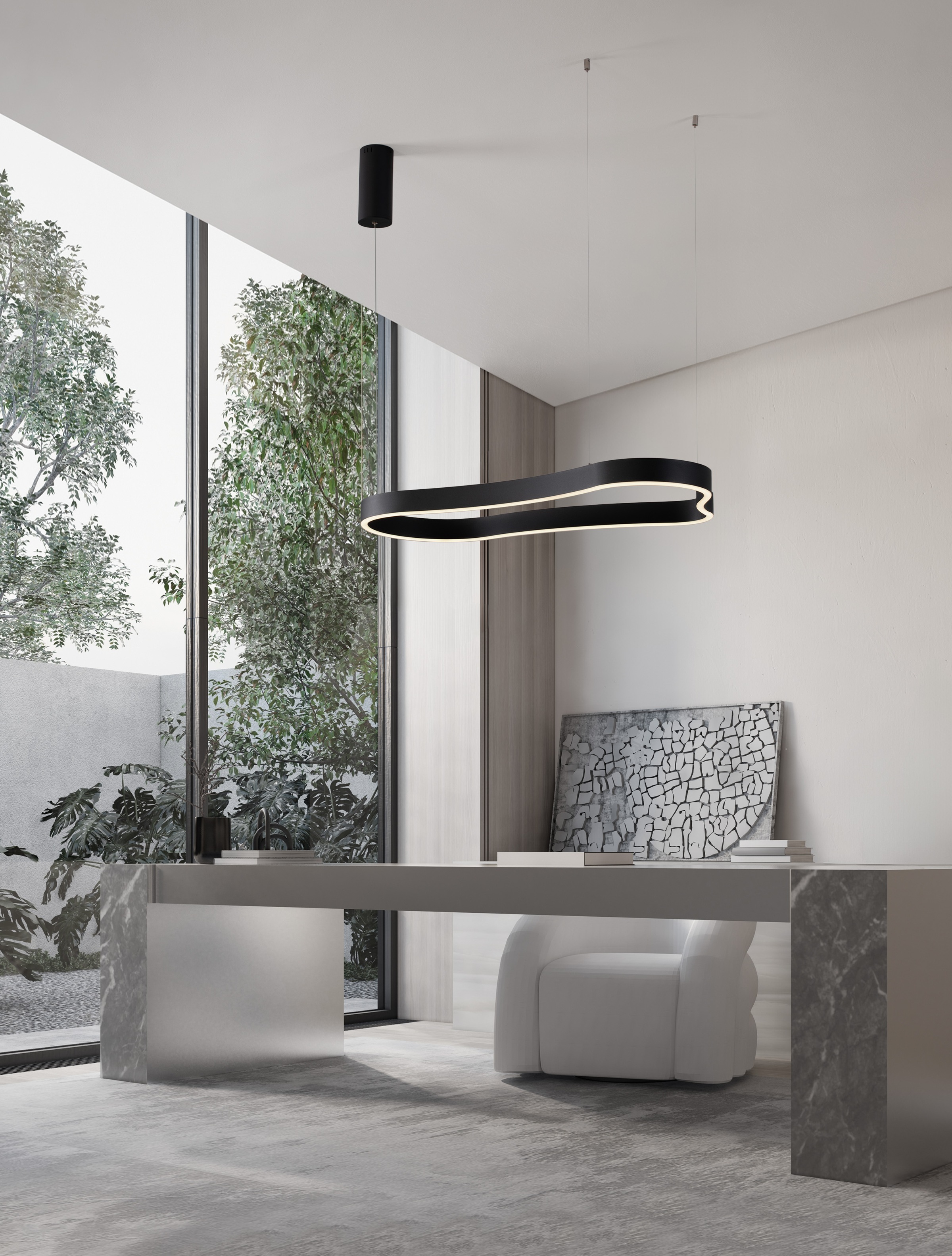 Nova Luce Pendelleuchte »DUSSA«, 1 flammig, Leuchtmittel LED-Modul | LED fest integriert