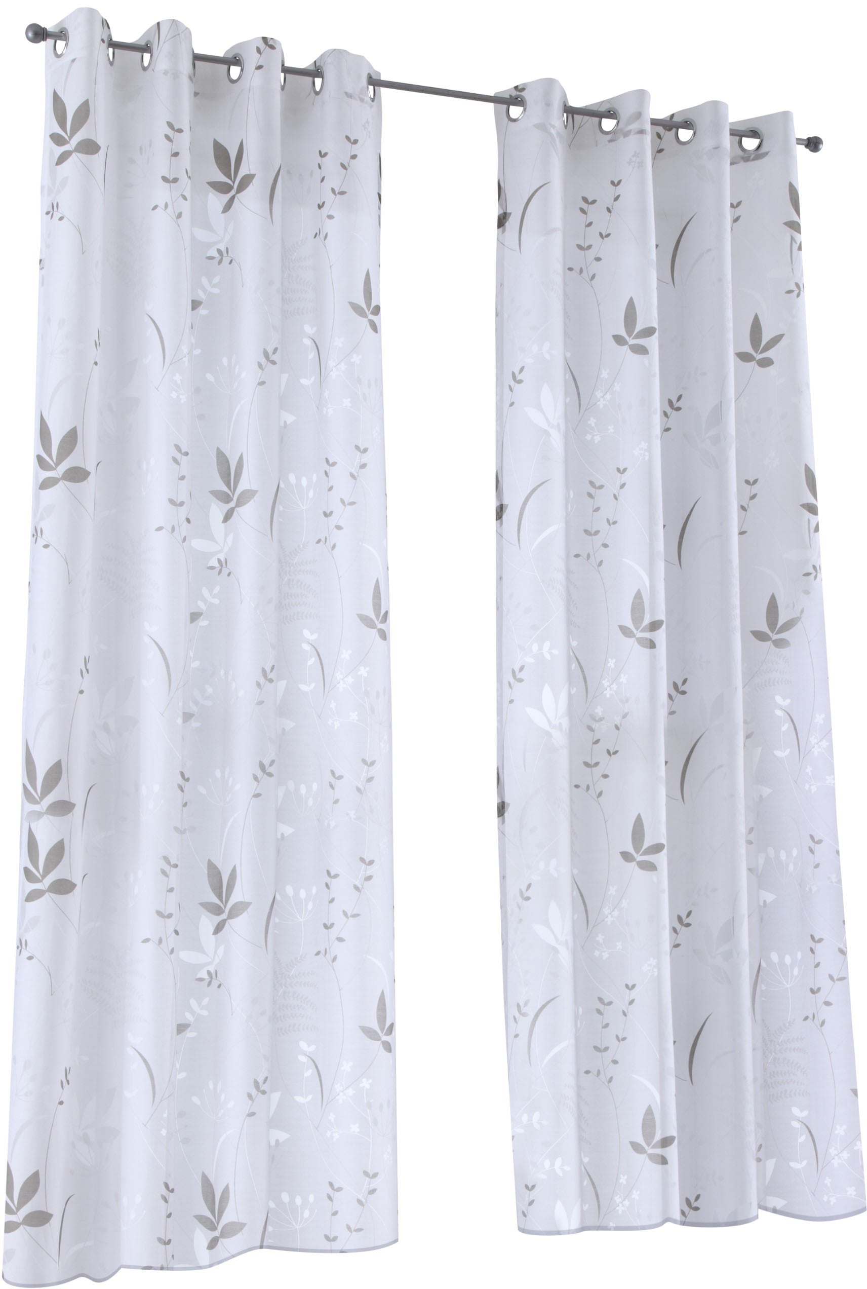 Kutti Vorhang »Dandelion«, (1 St.), Gardine halbtransparent, Ausbrenner,  Baumwolle-Polyester, bedruckt bestellen | BAUR