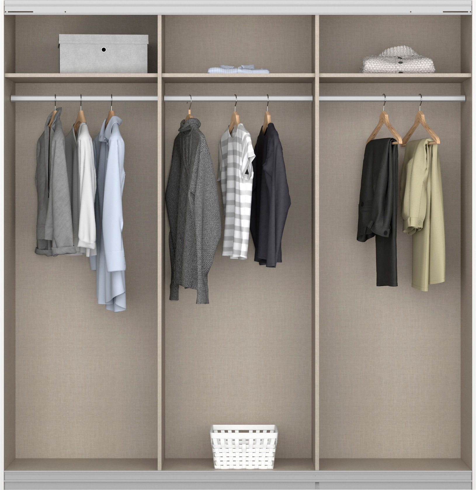 Thumbnail - rauch Schwebetürenschrank "Kleiderschrank Schrank Garderobe Wäscheschrank Ankleide ORACLE" Breiten 203/271/315/360 cm Hö...