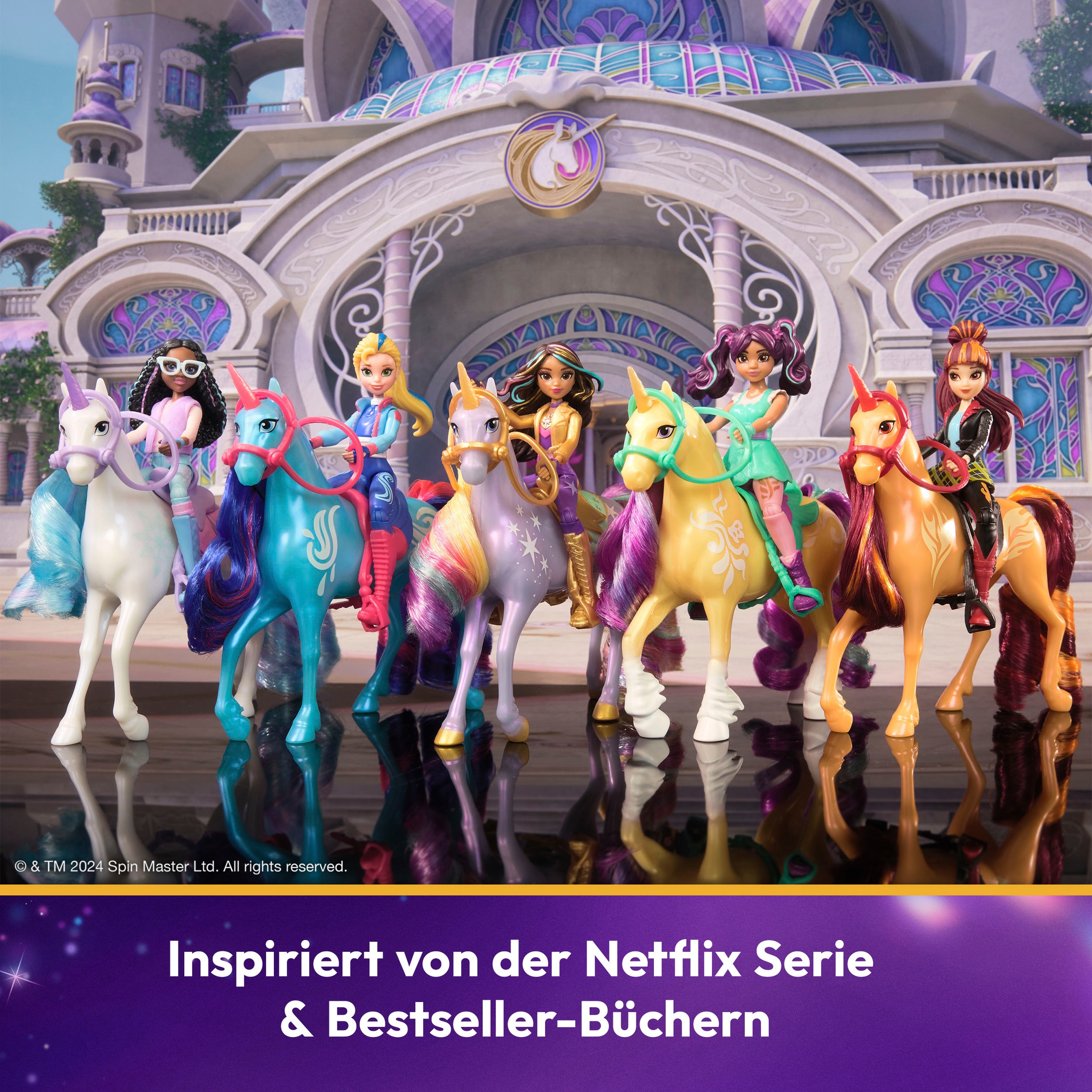 Spin Master Anziehpuppe »Unicorn Academy - Small Doll & Unicorn - Isabel & River«