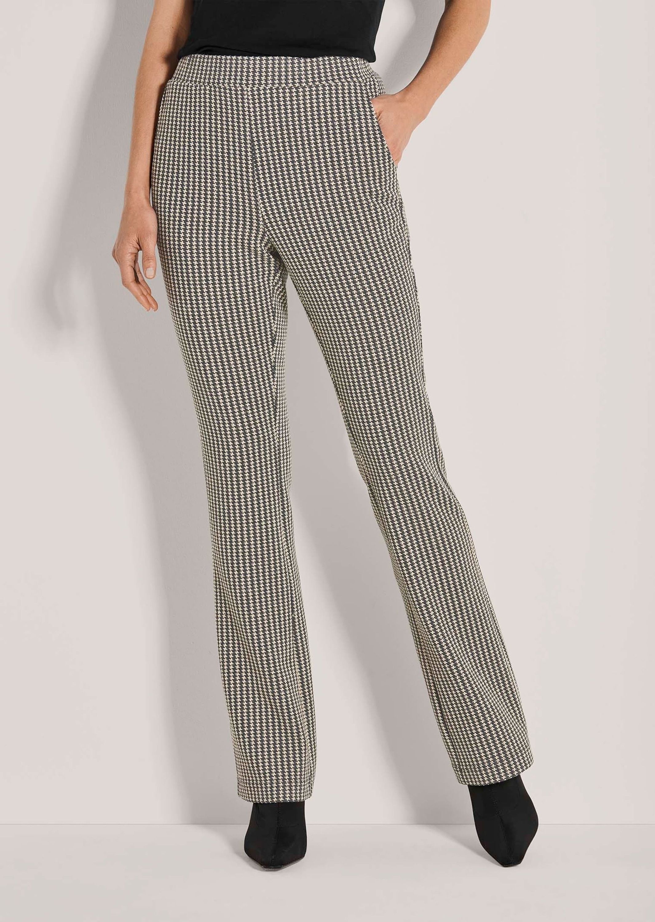 MADELEINE Schlupfhose »Schlupfhose Gerade Jersey-Hose mit Muster«