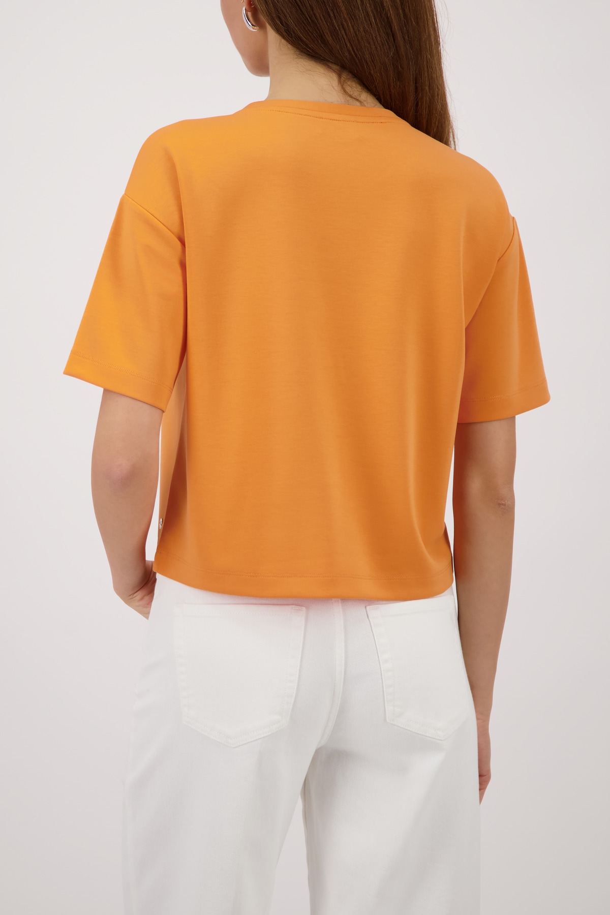 Monari Sweatshirt »Basic Tasche+Schmuck«, Regular fit mit Strasssteinen
