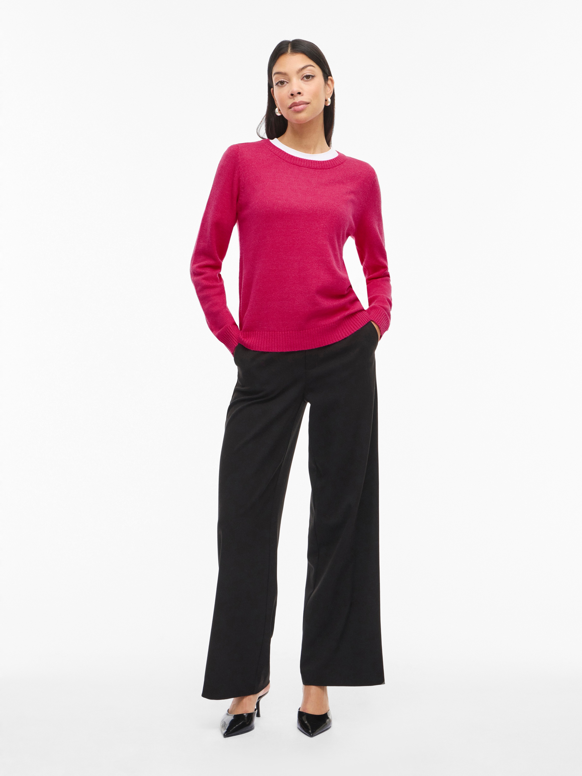 Vila Pull Ril Jazzy Detail Dark Melange 2XL 3