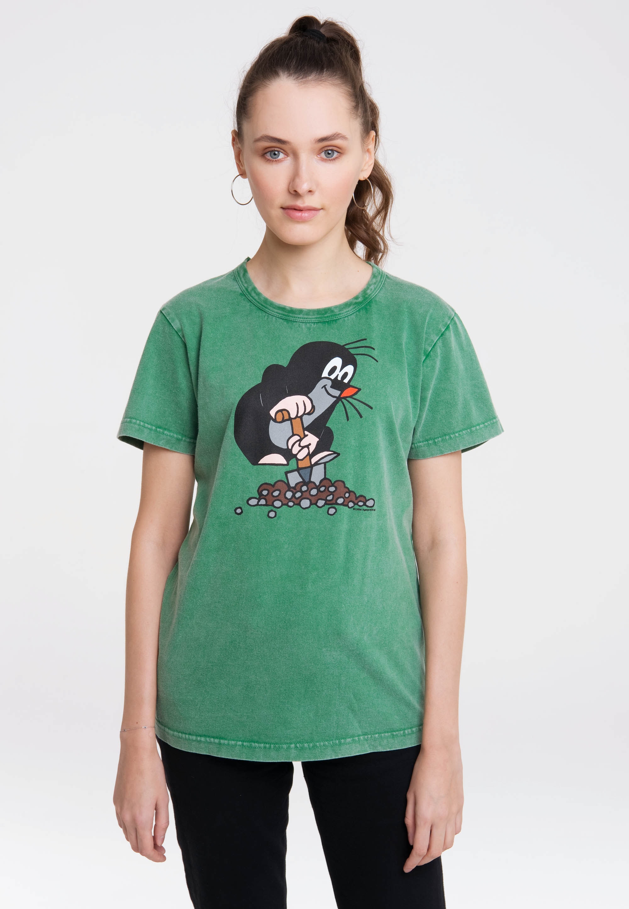 LOGOSHIRT T-Shirt mit Print BAUR für kleine | »Der bestellen lizenziertem Maulwurf«