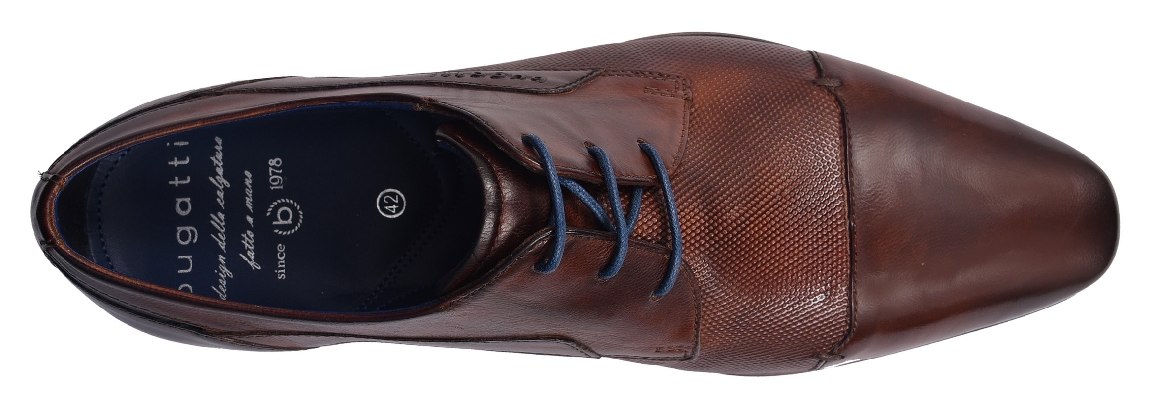bugatti Schnürschuh, Abendschuh, Businessschuh, Festtagsschuh mit Hand Finish