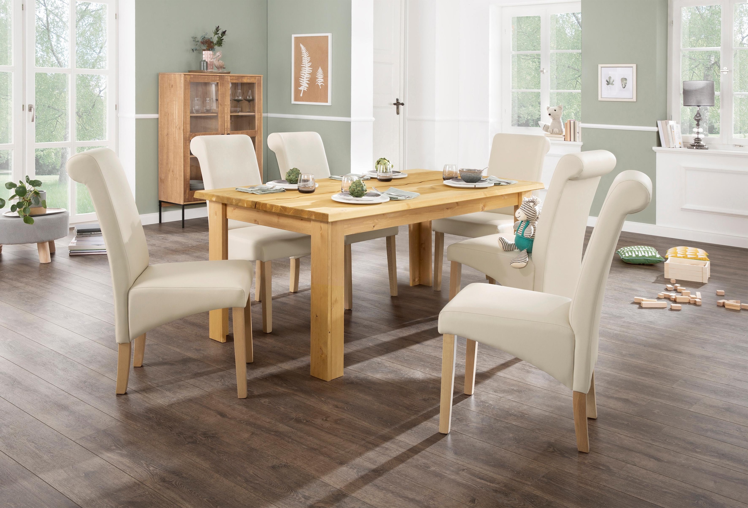 Home affaire Esstisch »Ixo« Mit 2 dekorativ geschwungenen  Oberplatten.. Hochwertige Verarbeitung