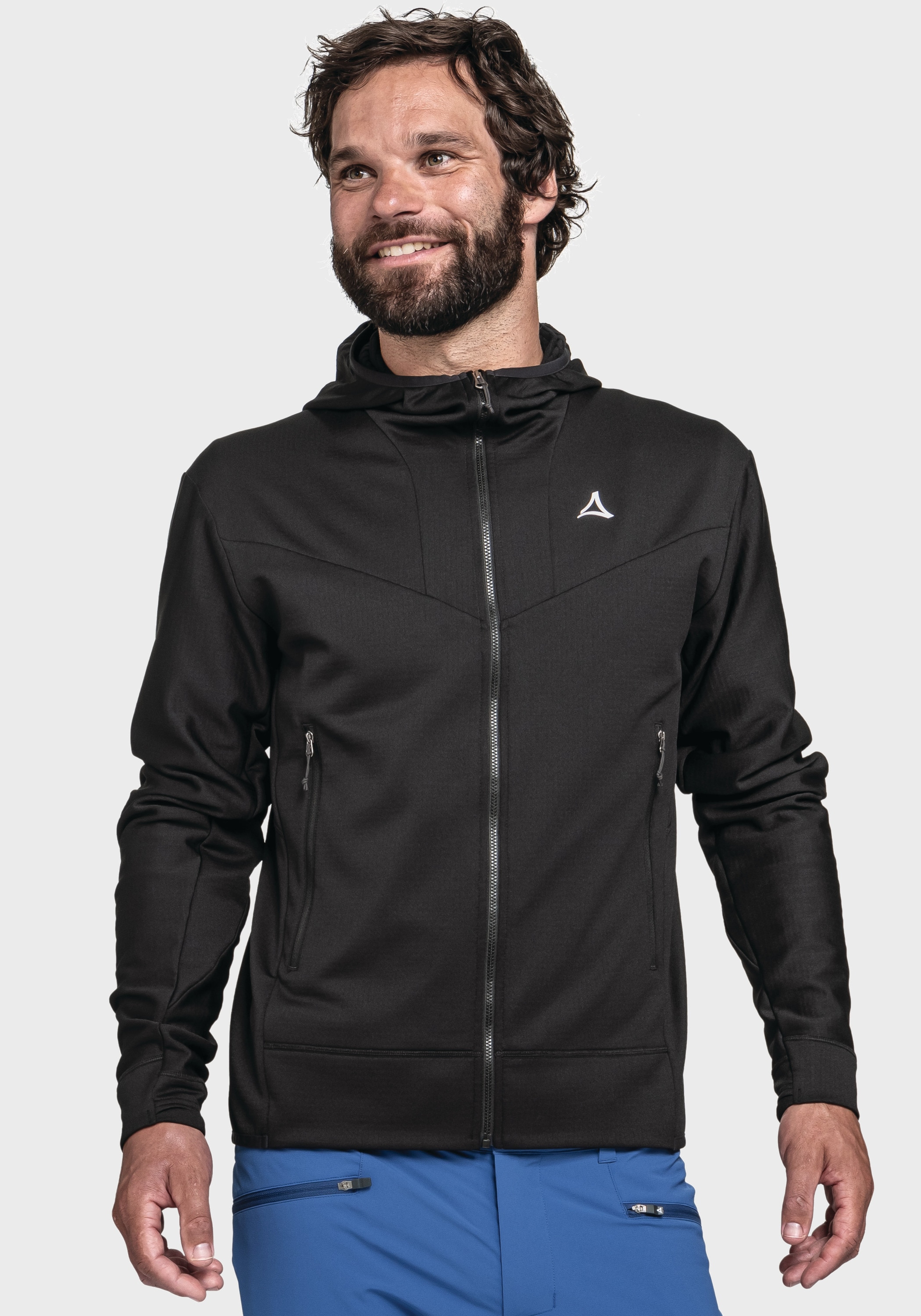 Schöffel Fleecejacke »Mountain Fleece Hoody Style Blaueis MNS«, mit Kapuze