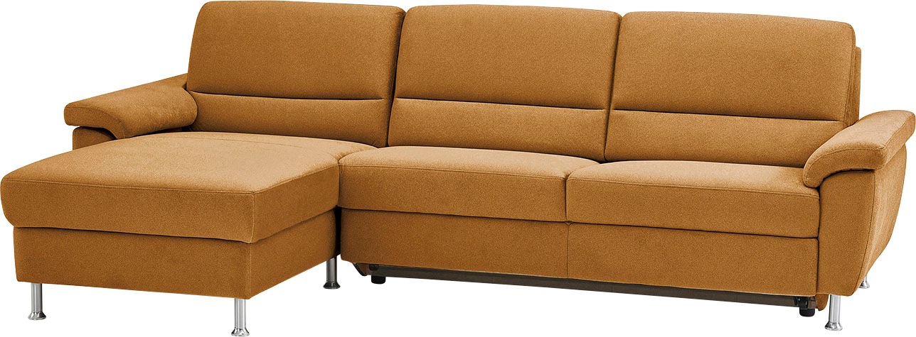 CALIZZA INTERIORS Ecksofa »Onyx L-Form«, Recamiere links oder rechts, wahlweise mit Bettfunktion, Breite 270 cm