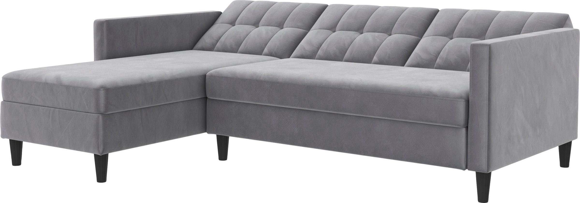 Dorel Home Ecksofa »Hartford II«, mit Bettfunktion und Stauraum, Recamiere beidseitig montierbar