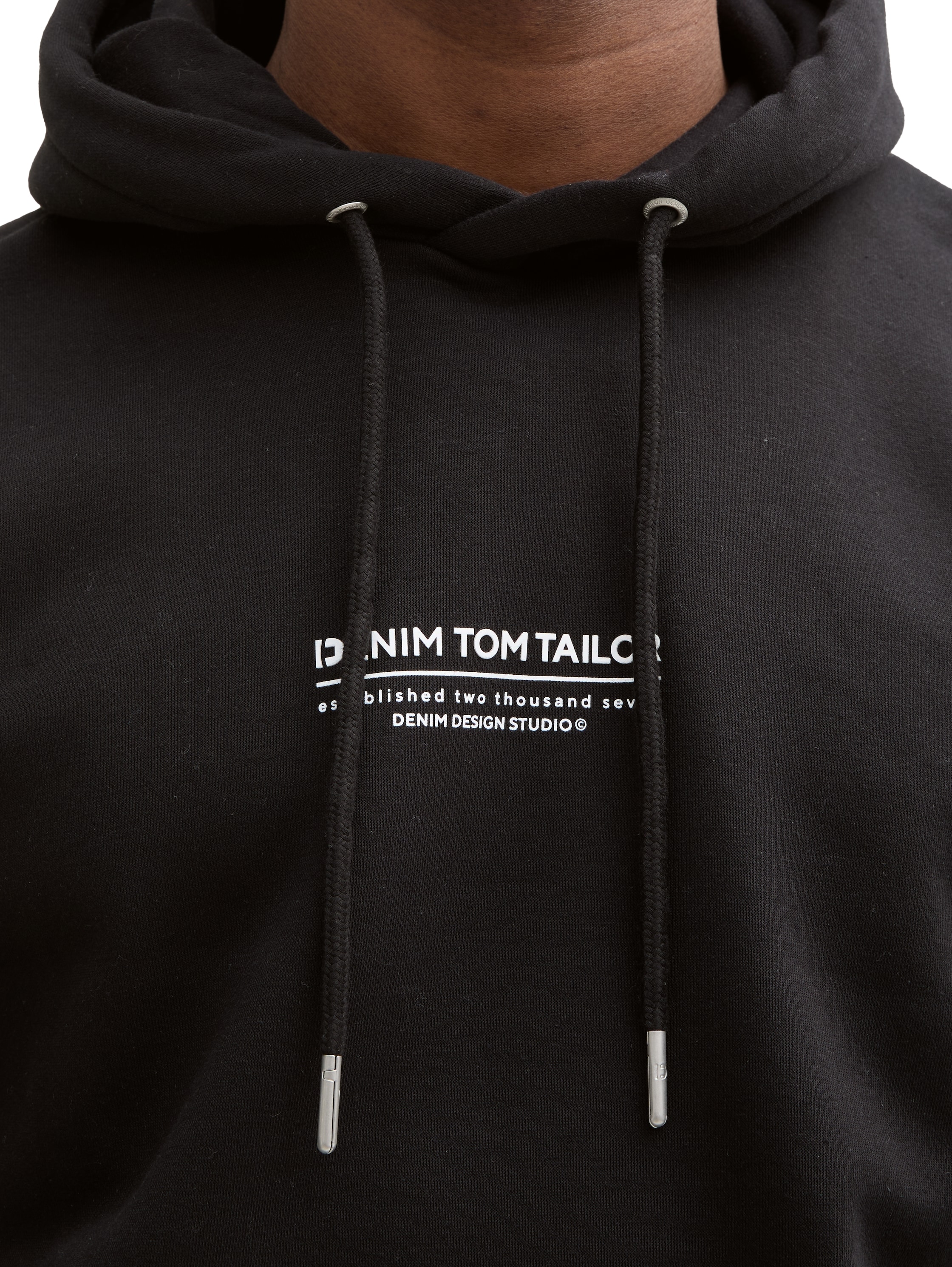 TOM TAILOR Denim Hoodie, mit Logo Print