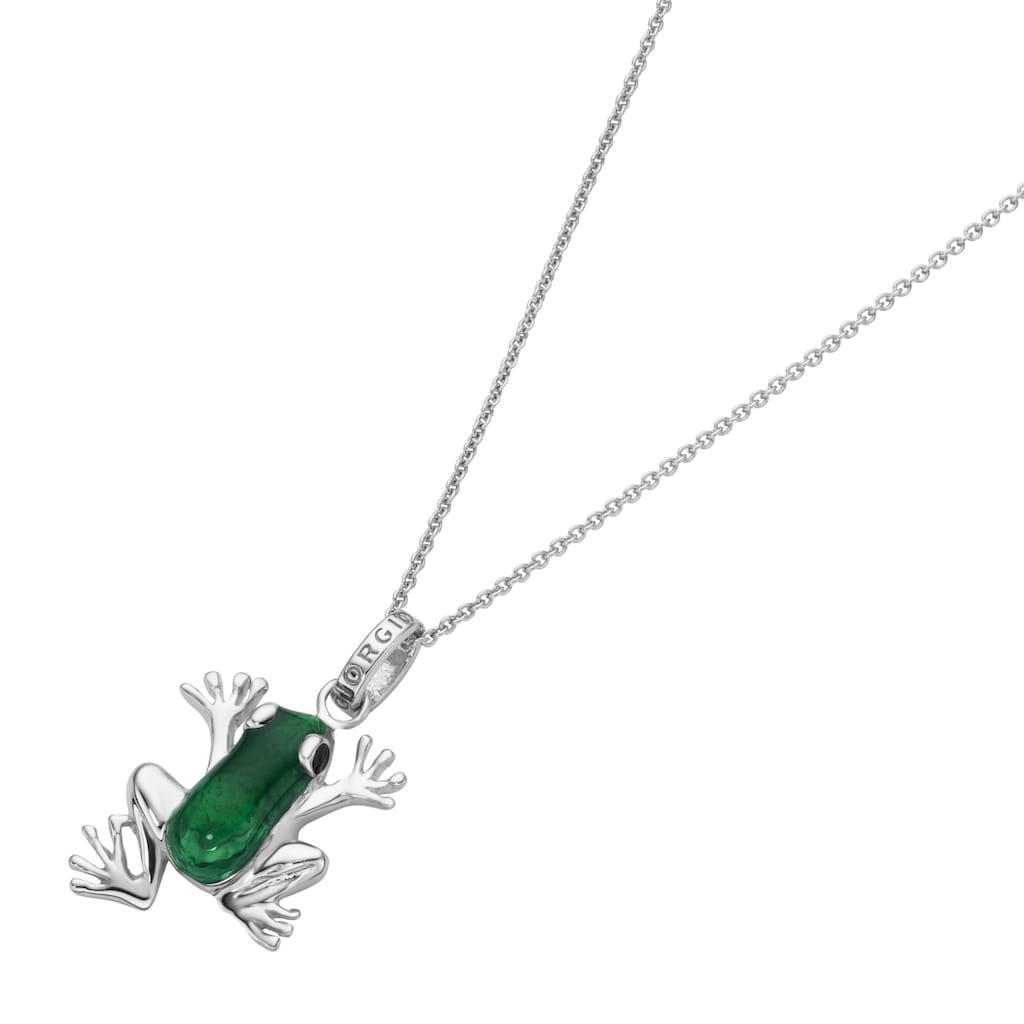 GIORGIO MARTELLO MILANO Kette mit Anhänger »Frosch mit Kaltemaille, Silber 925«