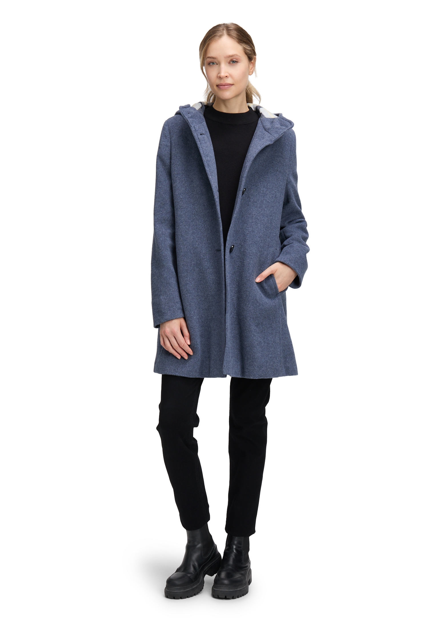 Gil Bret Wolljacke mit Kapuze mit Kapuze