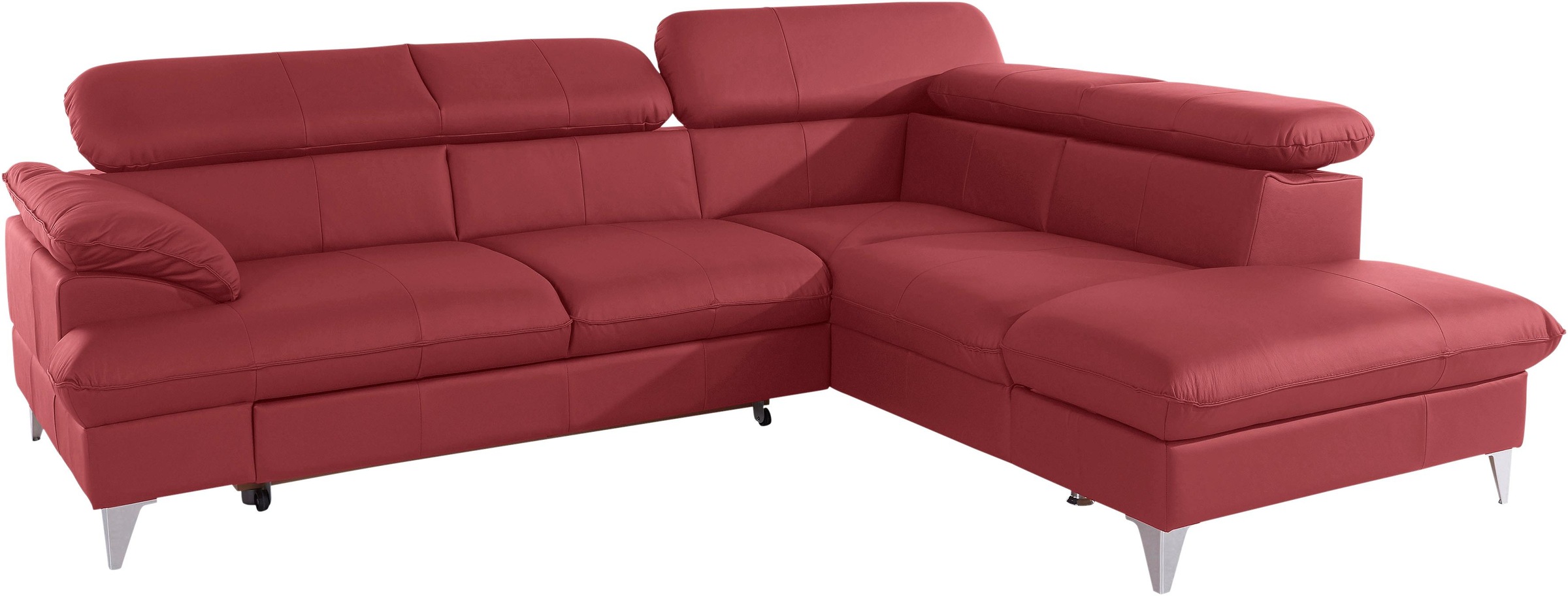 COTTA Ecksofa "Caluso L-Form" mit Kopfteilverstellung, wahlweise mit Bettfu günstig online kaufen