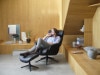 FLEXLUX Fußhocker »Volden Beinstütze, pflegeleicht, skandinavisches Design, hoher Komfort« für Beinauflage zur besseren Entspannung, schwarzer Fuß, Holzrahmen