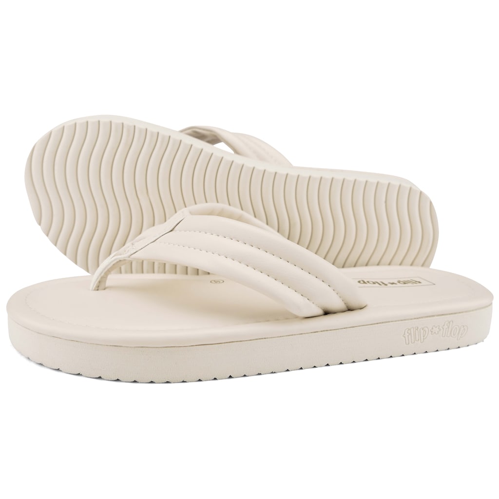 Flip Flop Zehentrenner »fauna*flip«, Sommerschuh, Schlappen mit weichem Zehensteg