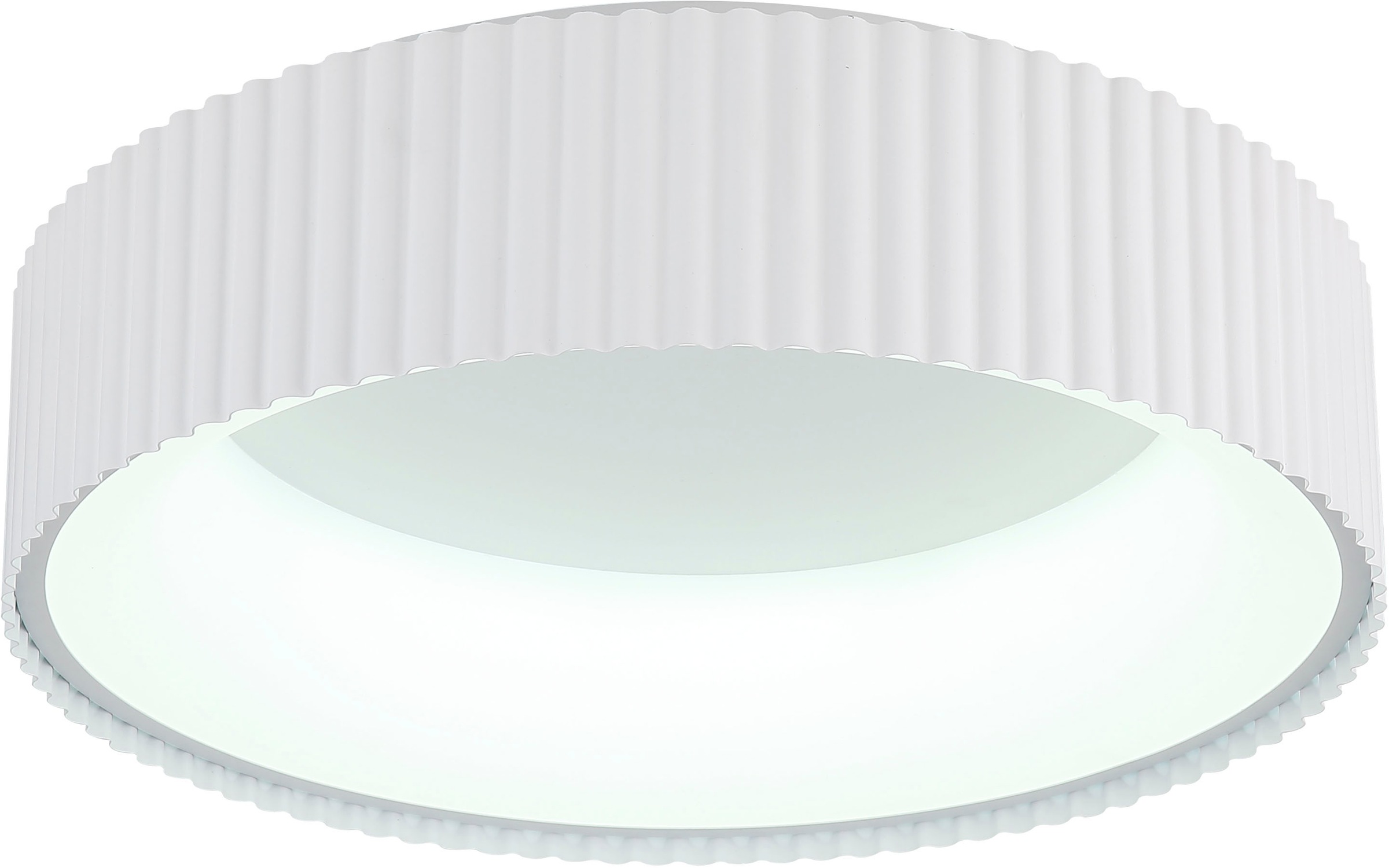 GLOBO LIGHTING Deckenleuchte »KEMP« LED-Modul 1 Stk. LED Deckenleuchte weiß matt, dimmbar, Memoryfunktion, modern