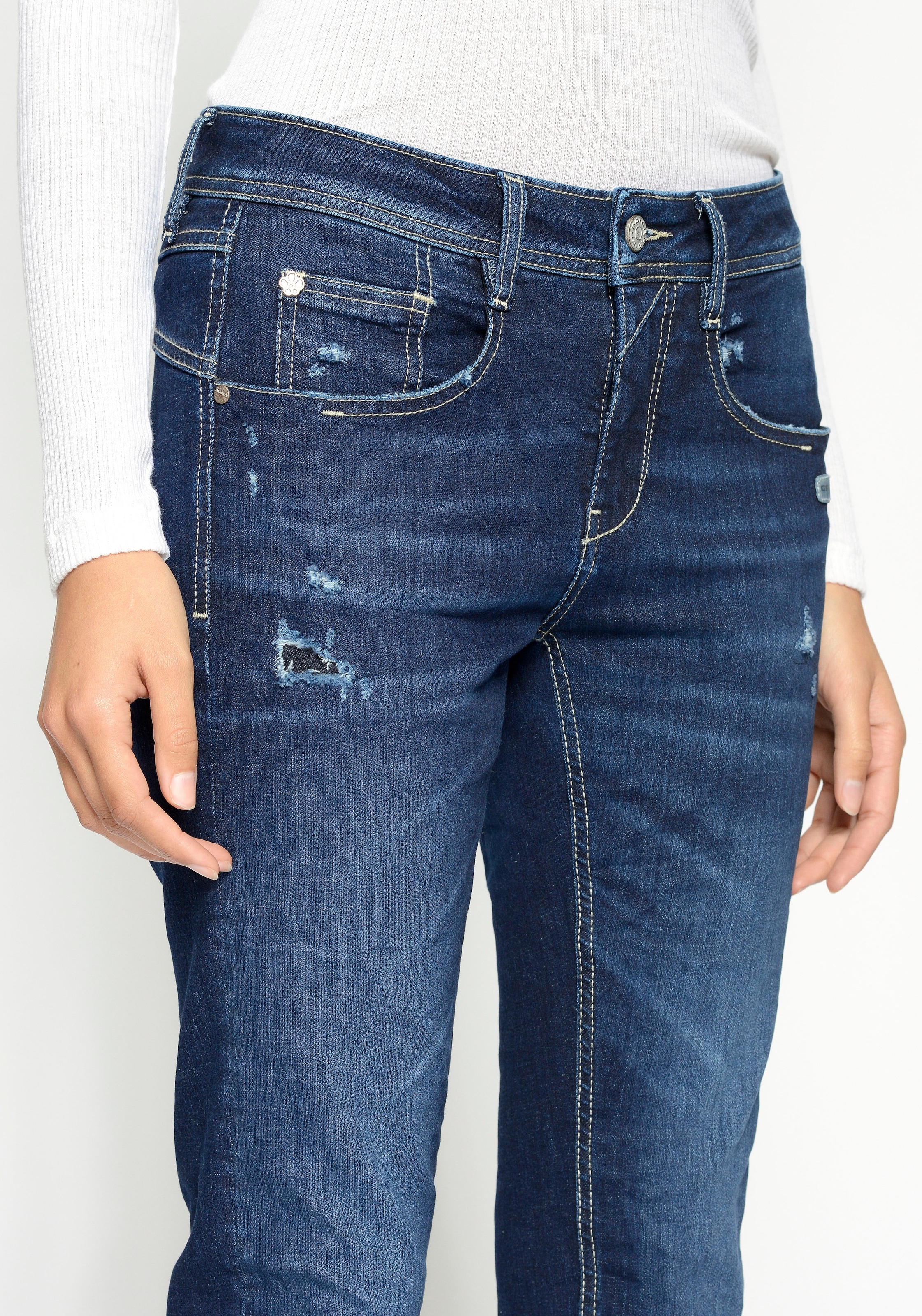 GANG Relax-fit-Jeans »94AMELIE CROPPED«, in 5-Pocket-Style