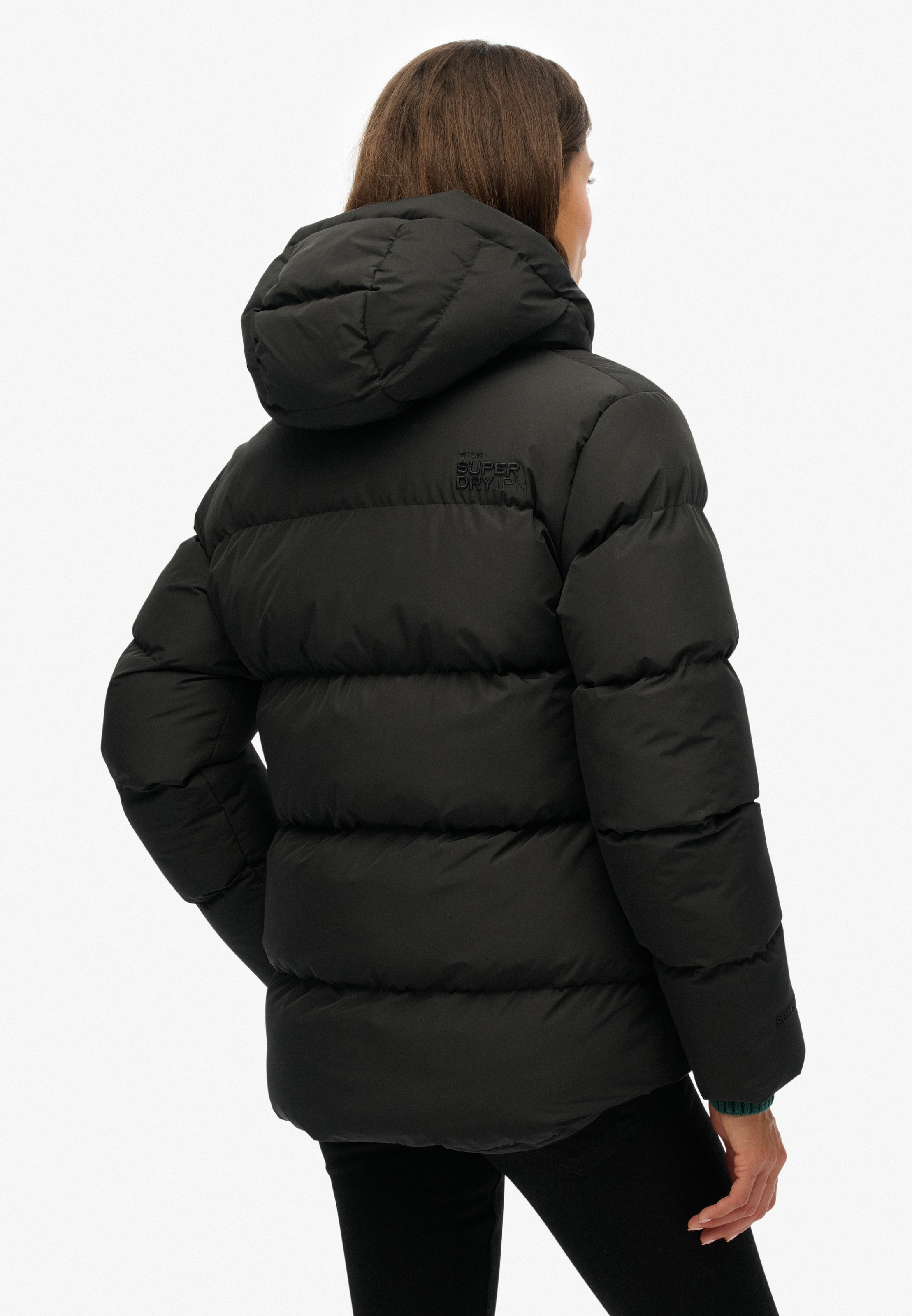 Superdry Steppjacke »HOODED 5 BAFFLE SPORTS PUFFER«, mit Kapuze