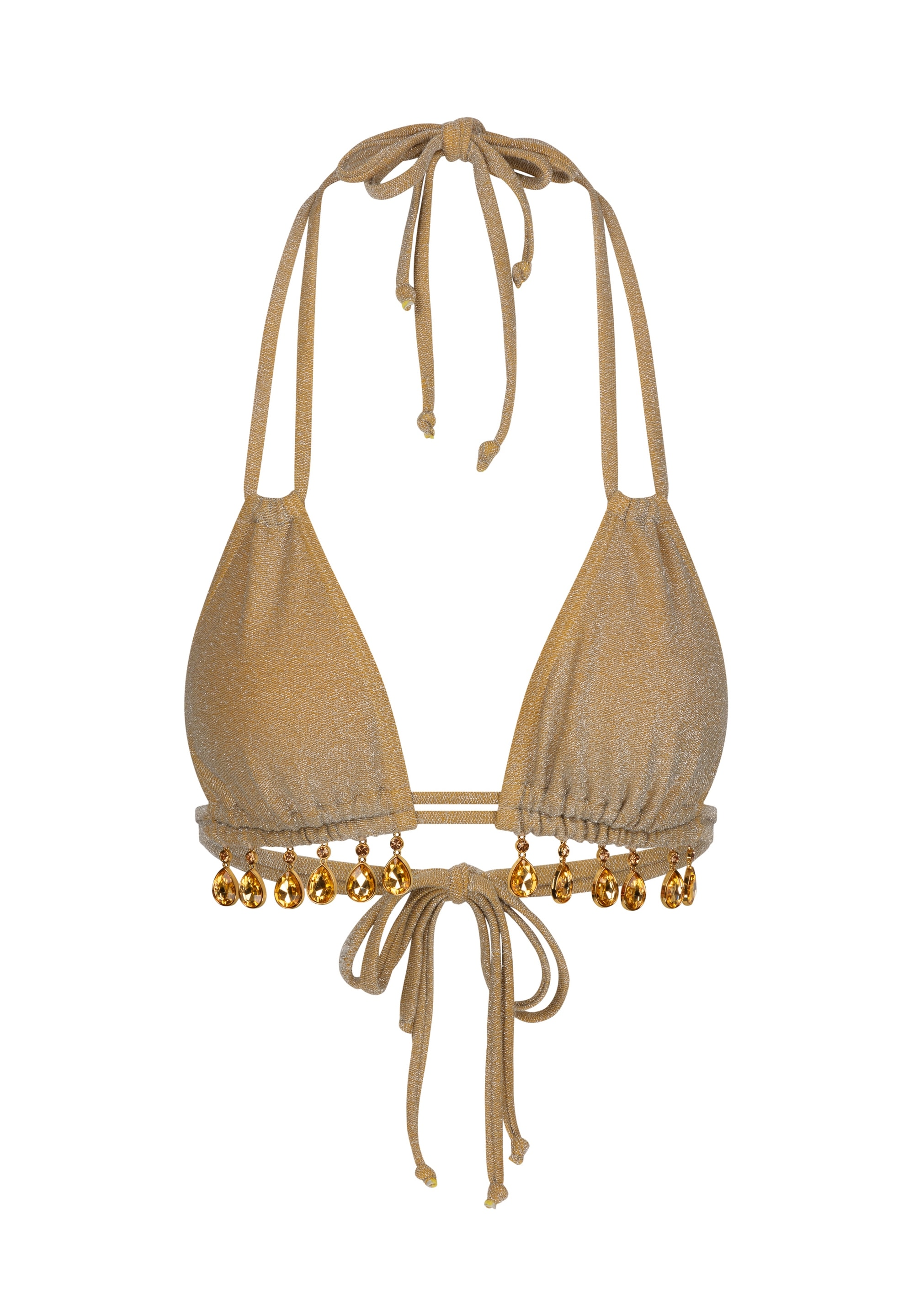 Moda Minx Triangel-Bikini-Top »Lumiere Droplet«, (1 St.), mit funkelnden Anhängern