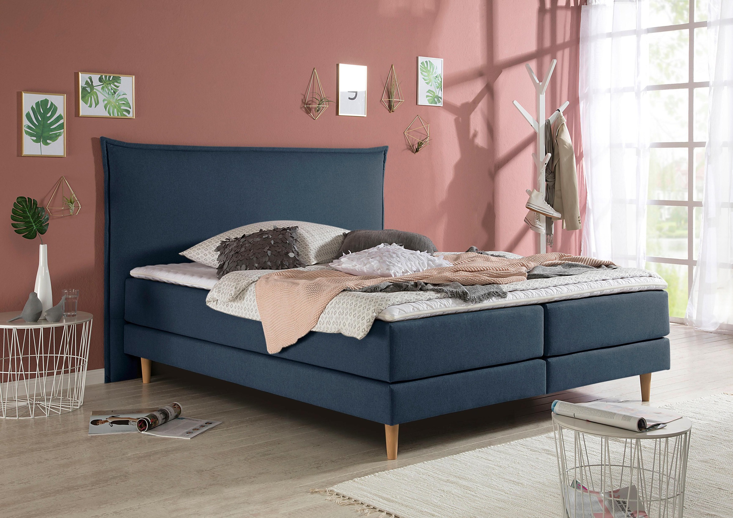 andas Boxspringbett "Kiruna", in 4 Breiten, 3 Matratzenarten, bis zu 3 Härt günstig online kaufen