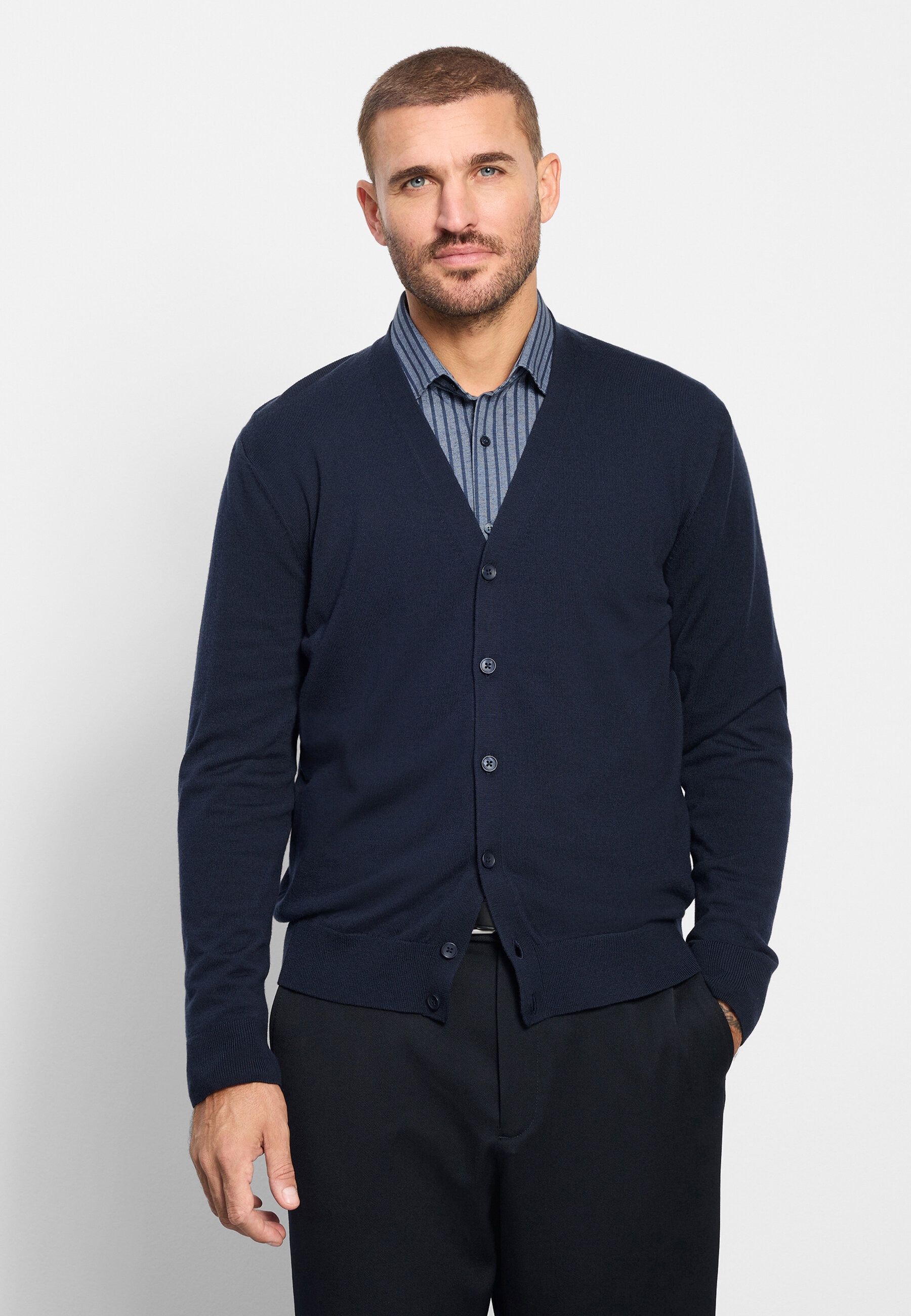 OLYMP Strickjacke »OLYMP Casual Strick, Strickjacke«