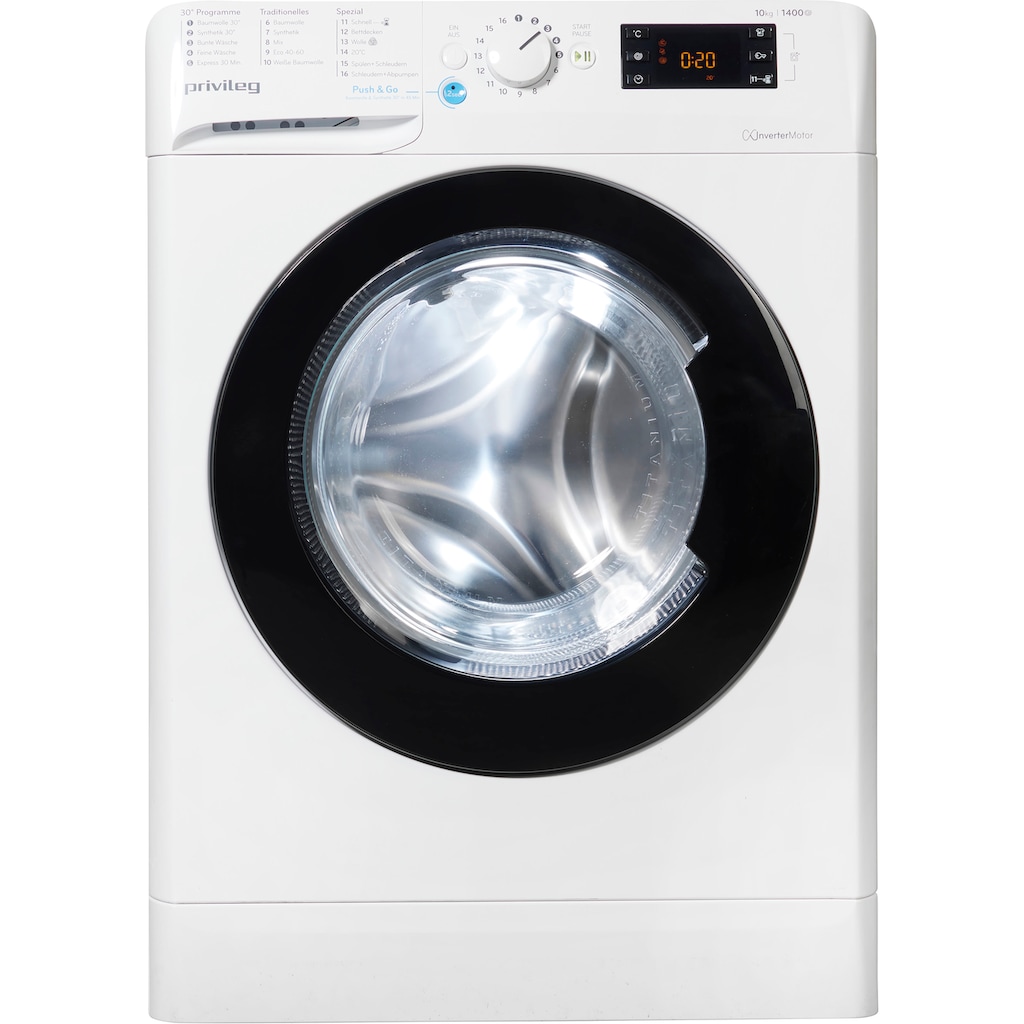 Privileg Family Edition Waschmaschine »PWF X 1073 A«, PWF X 1073 A, 10 kg, 1400 U/min, 50 Monate Herstellergarantie
